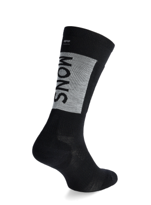 Merino nogavice Mons Royale Atlas Snow Sock - black