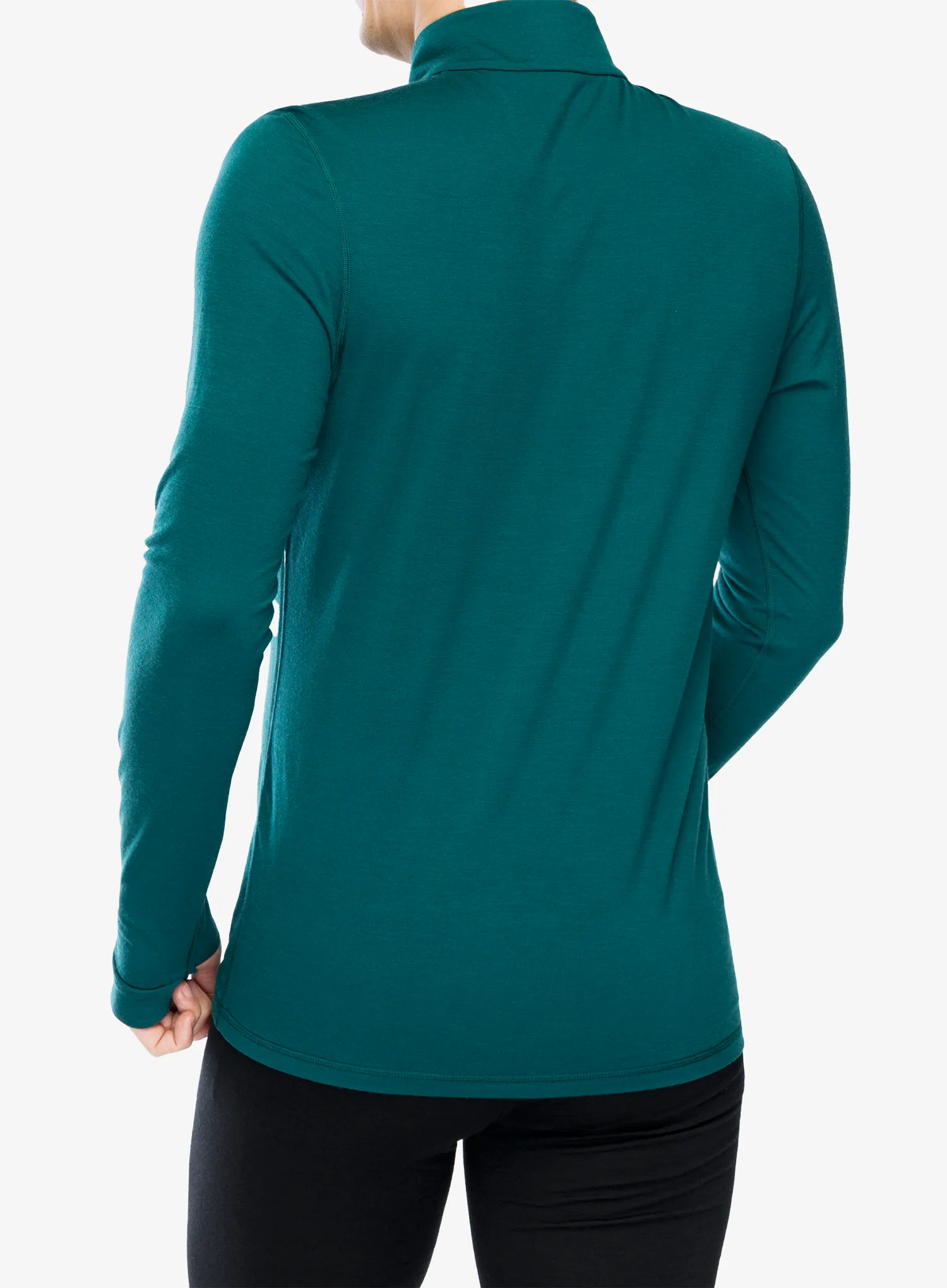Termo flis jopa Mons Royale Cascade 1/4 Zip - evergreen