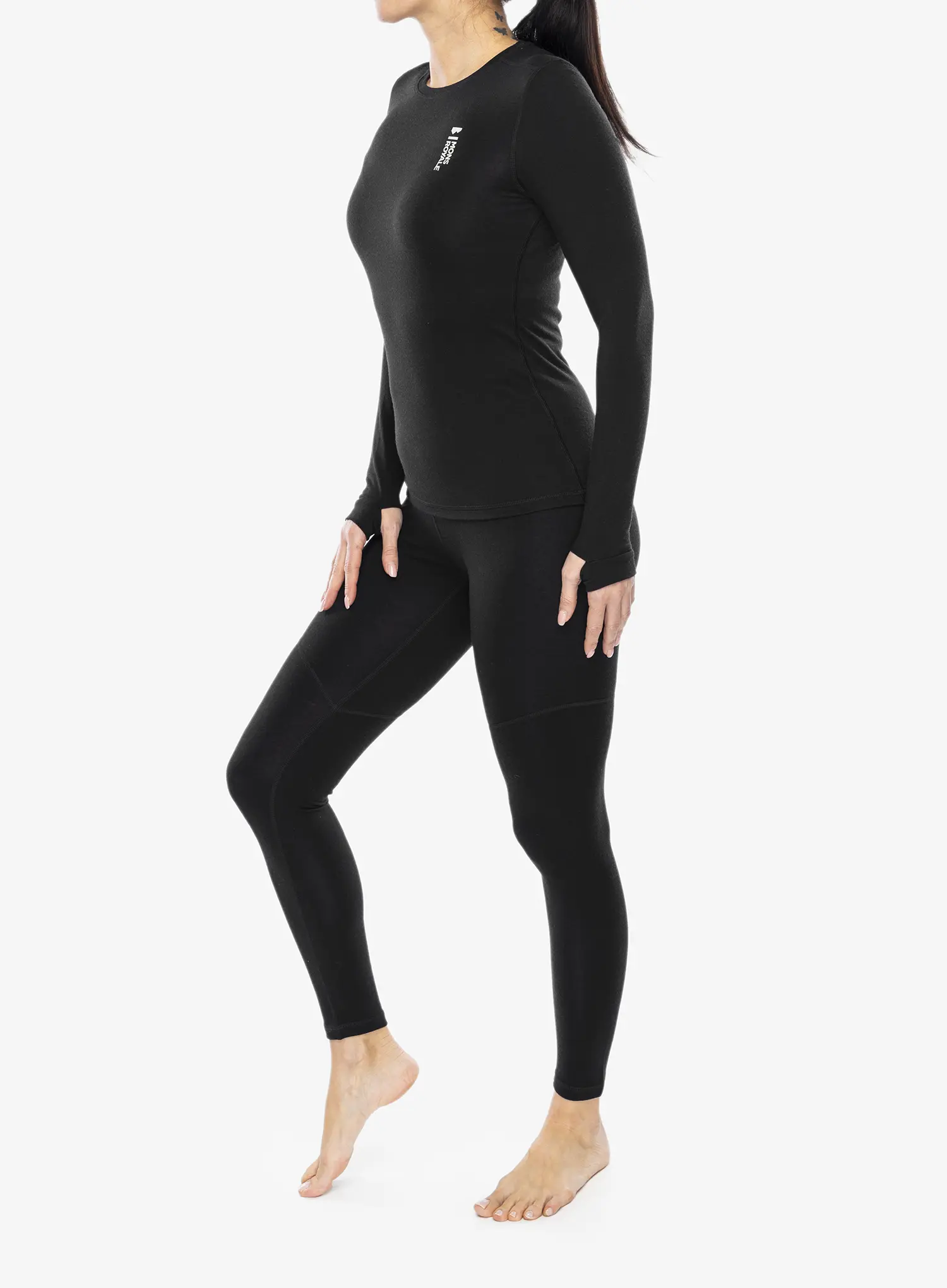 Jopica Mons Royale Cascade Merino Flex 200 LS - black
