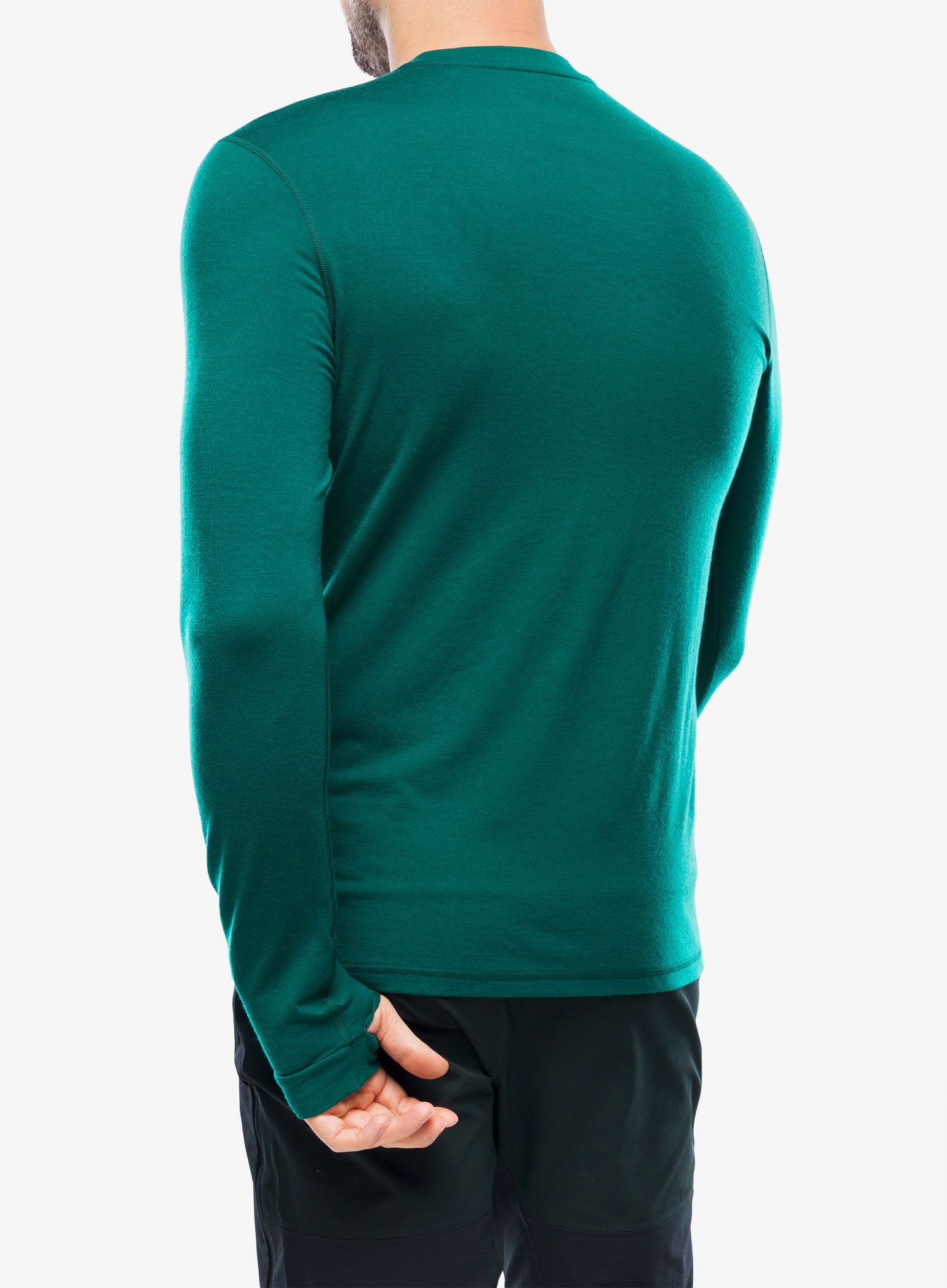 Termo flis jopa Mons Royale Cascade Merino Flex 200 LS - evergreen