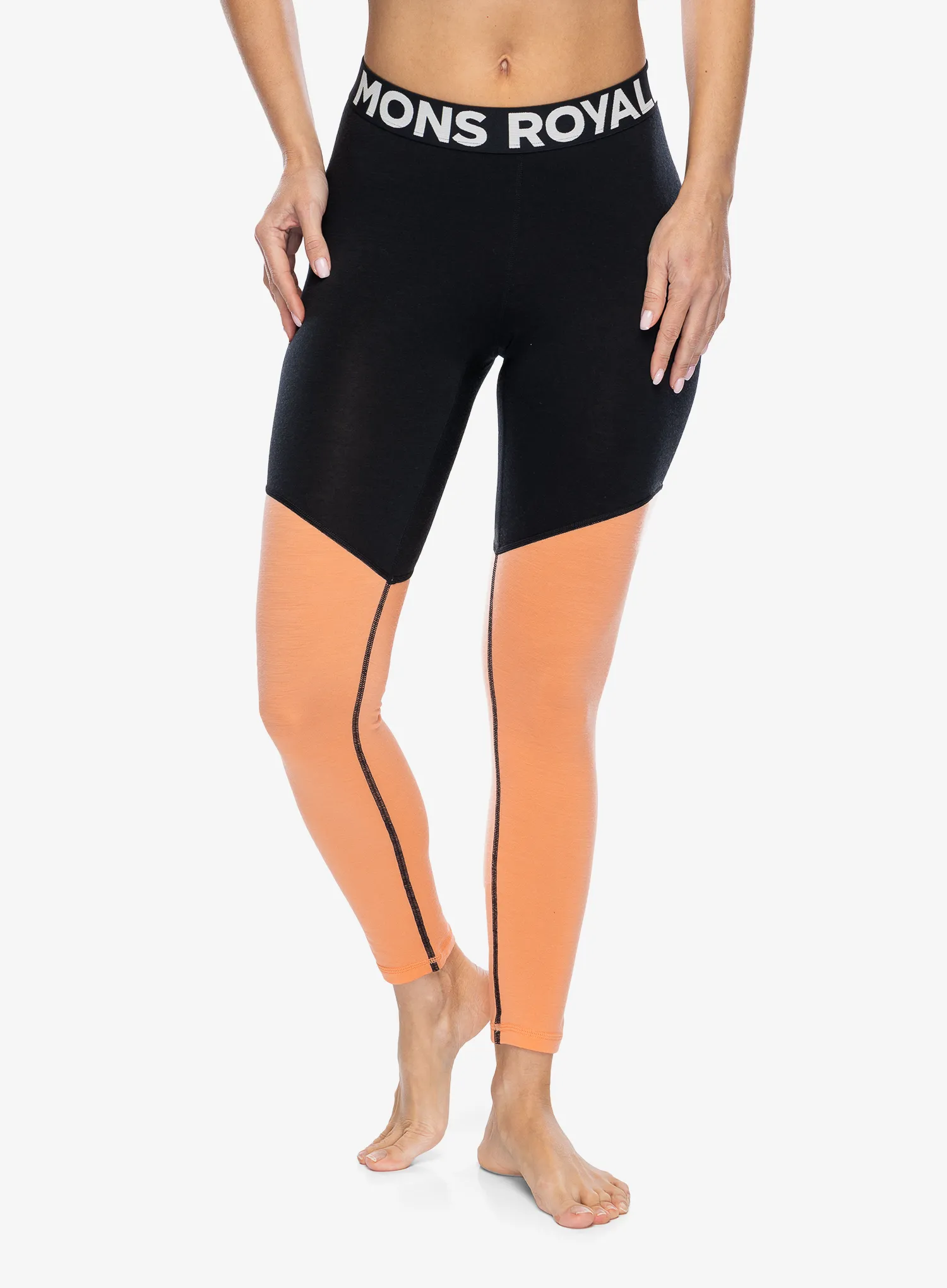 Ženske pajkice Mons Royale Cascade Merino Flex 200 Legging - punch