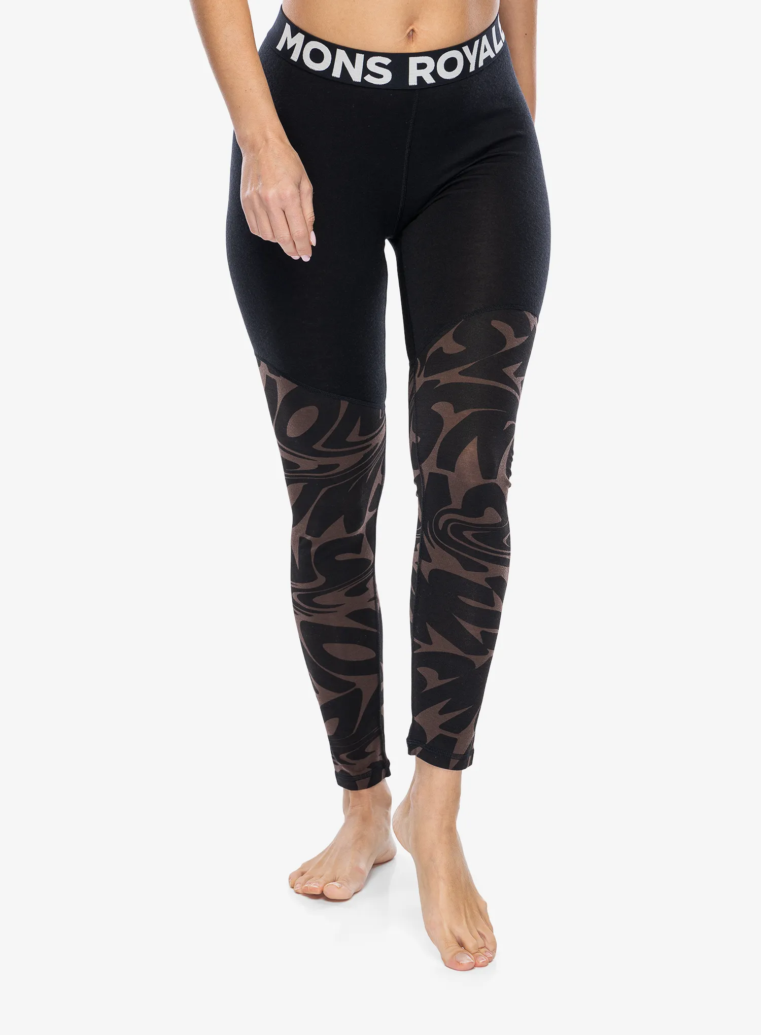 Ženske pajkice Mons Royale Cascade Merino Flex 200 Legging - signal lost