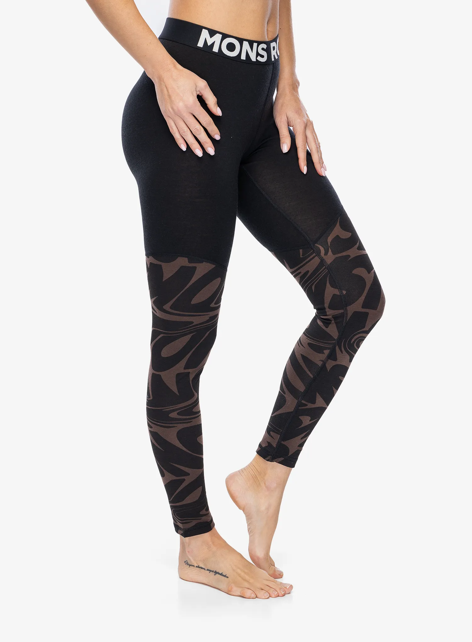 Ženske pajkice Mons Royale Cascade Merino Flex 200 Legging - signal lost