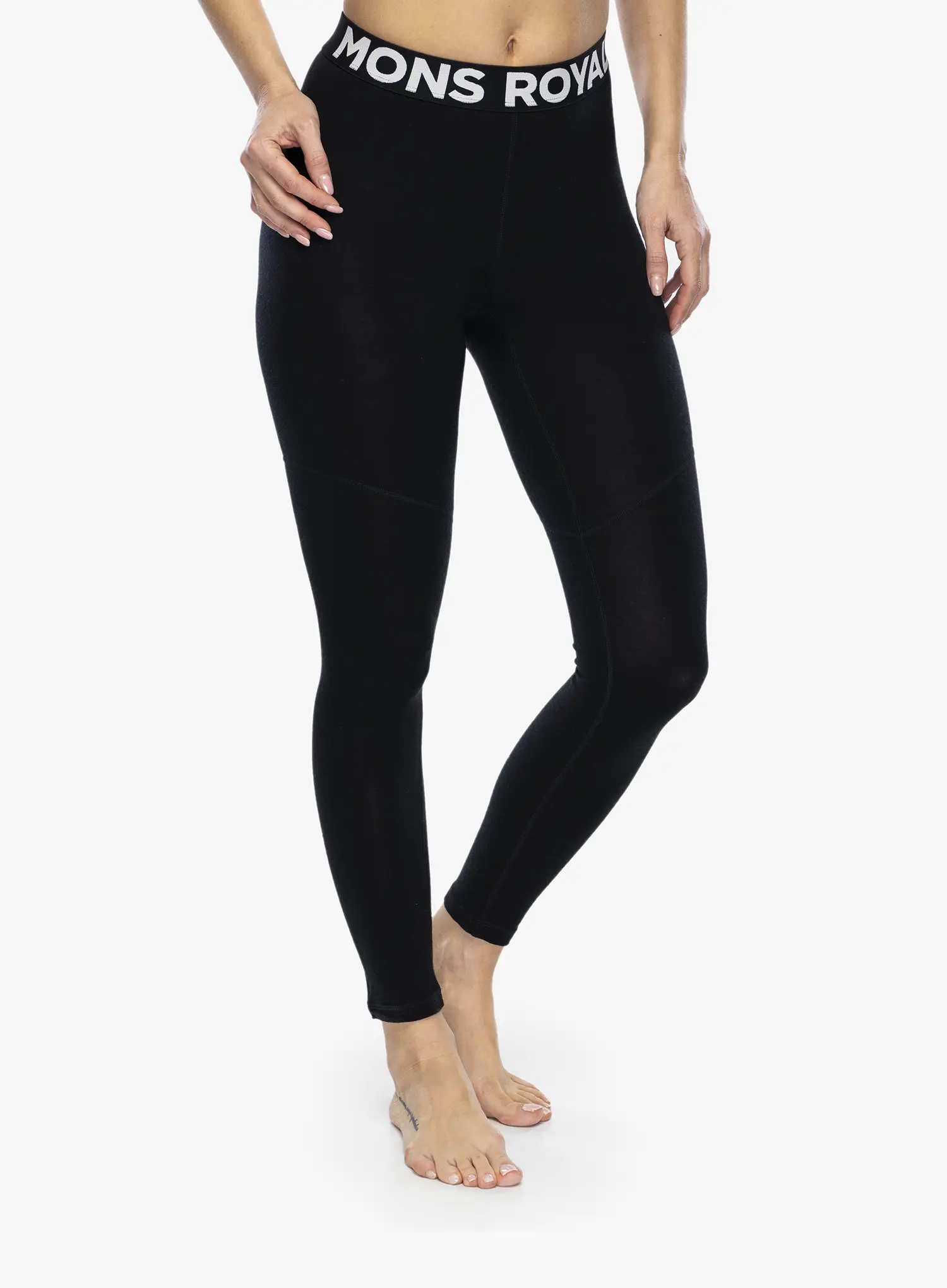 Ženske termo pajkice Mons Royale Cascade Merino Flex 200 Legging - black