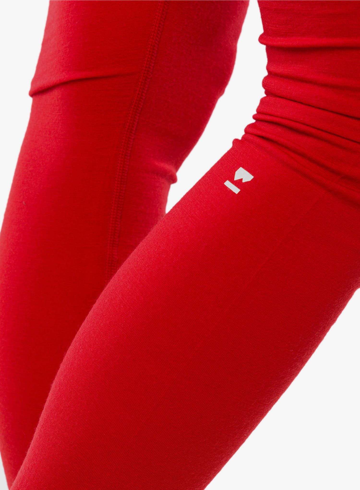 Ženske termo pajkice Mons Royale Cascade Merino - retro red