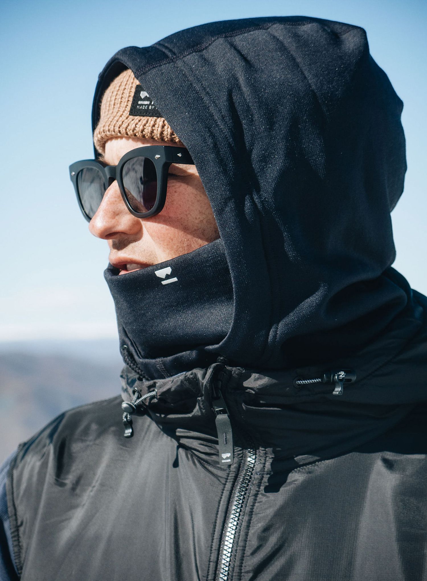 Podkapa Mons Royale Decade Merino Fleece Hood - black