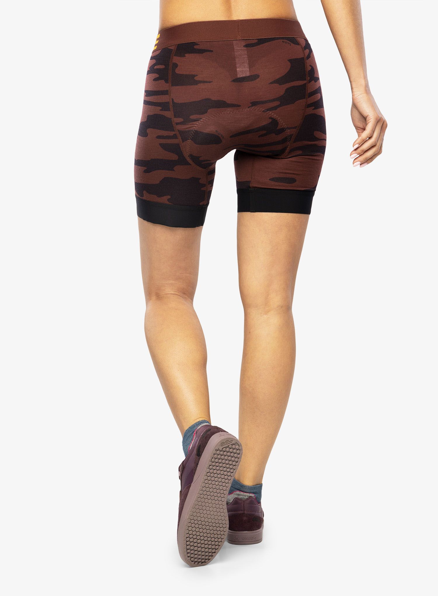 Ženske boksarice Mons Royale Enduro Bike Short Liner - chocolate camo
