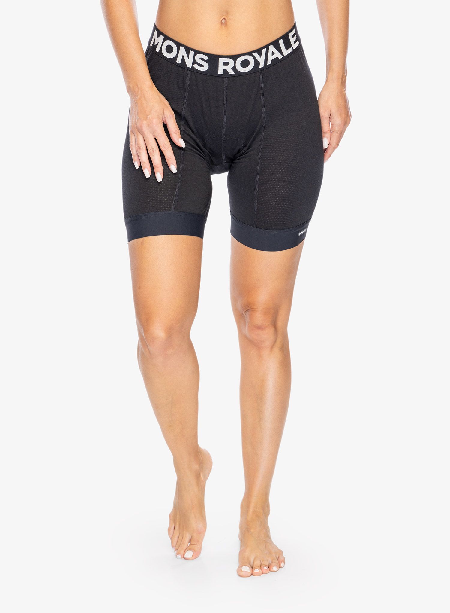 Ženske boksarice Mons Royale Epic Merino Shift Bike Shorts Liner - black