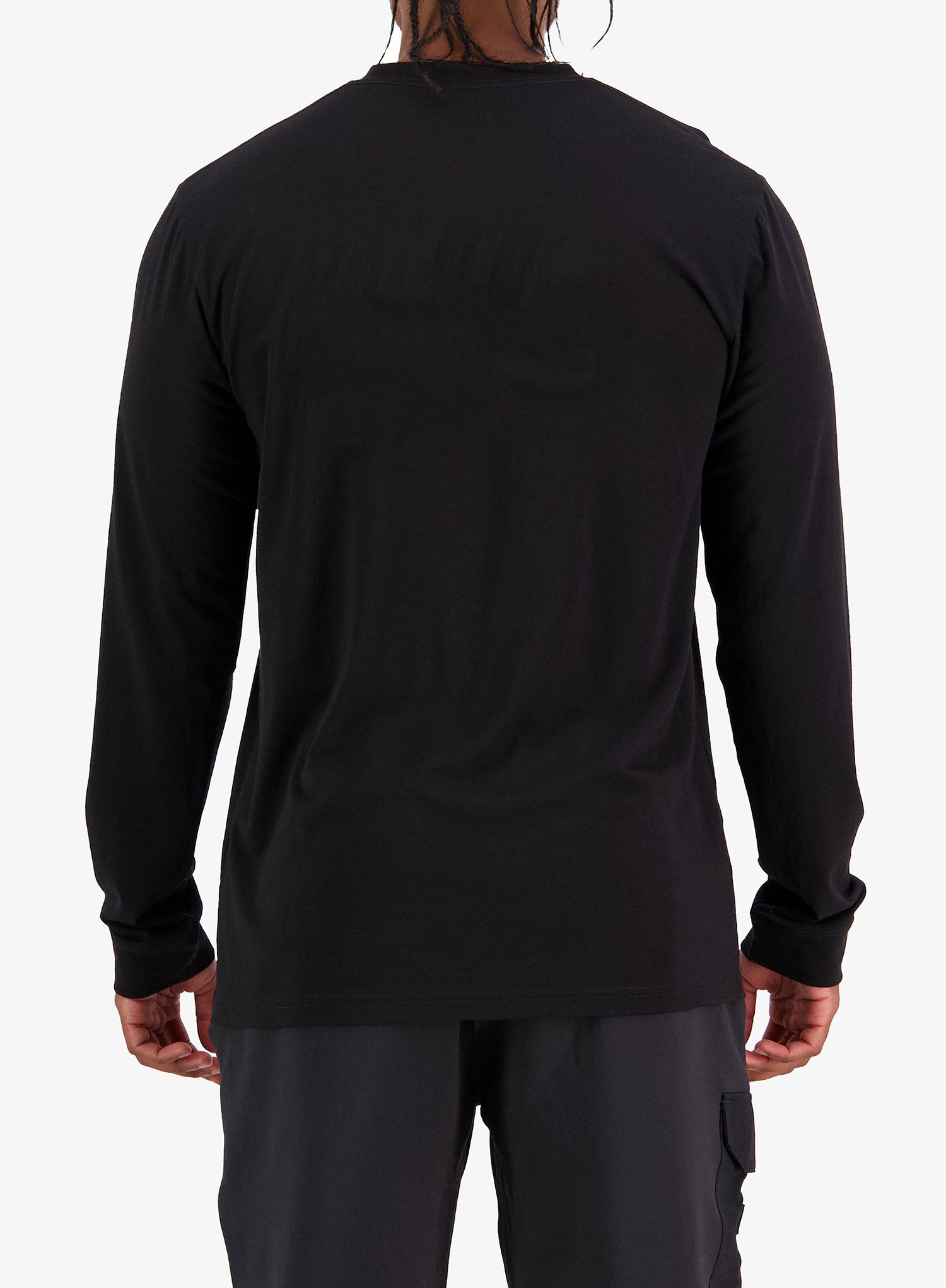 Majica z dolgimi rokavi Mons Royale Icon LS - black