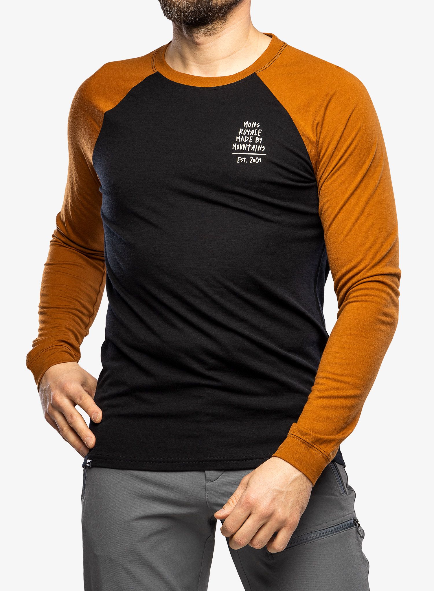 Kolesarska jopa Mons Royale Icon Raglan - black/copper