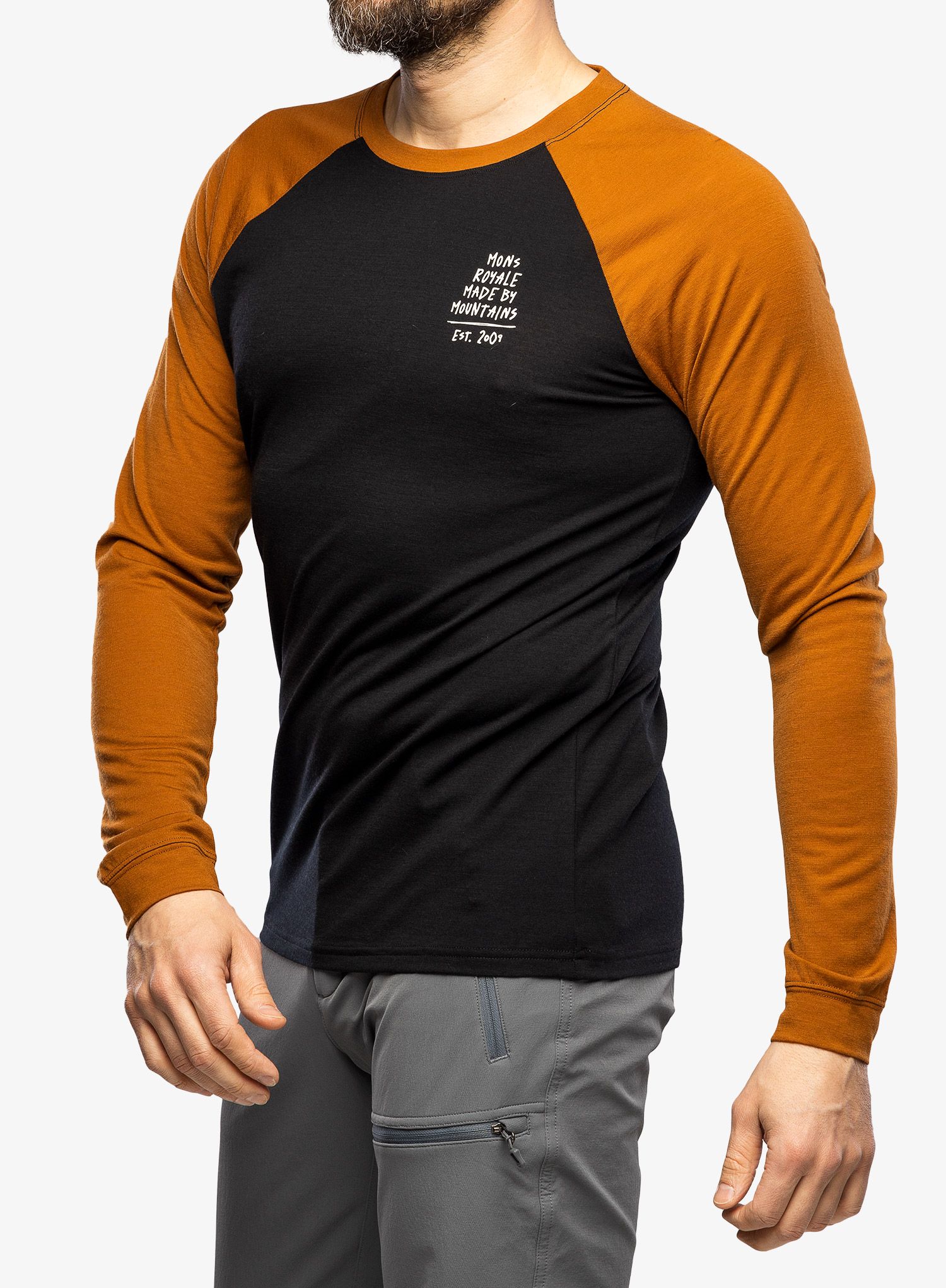 Kolesarska jopa Mons Royale Icon Raglan - black/copper