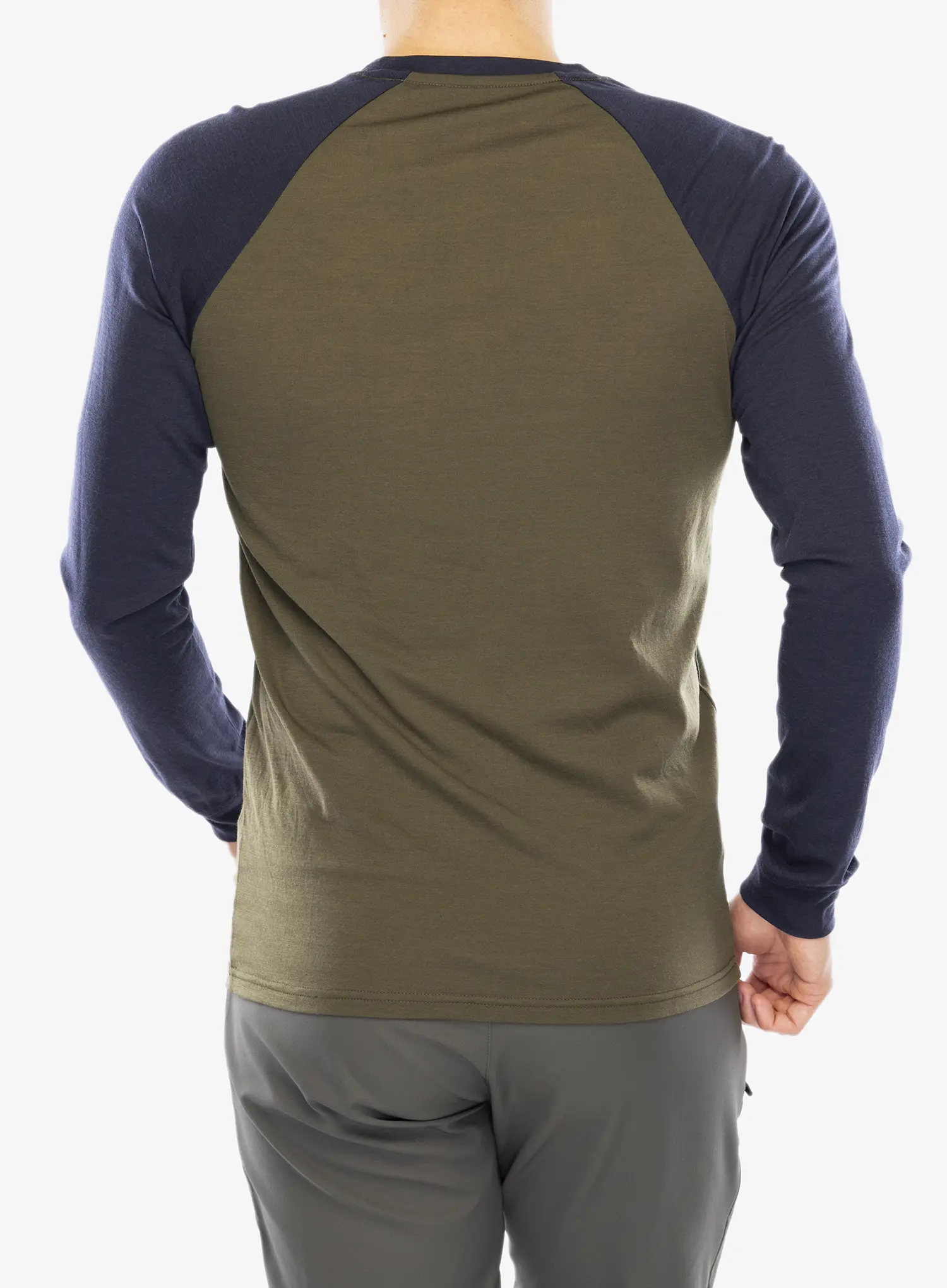 Majica z dolgimi rokavi Mons Royale Icon Raglan - dark olive/9 iron
