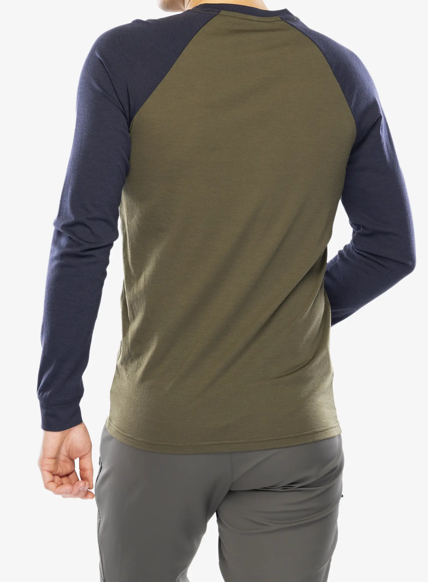 Majica z dolgimi rokavi Mons Royale Icon Raglan - dark olive/9 iron