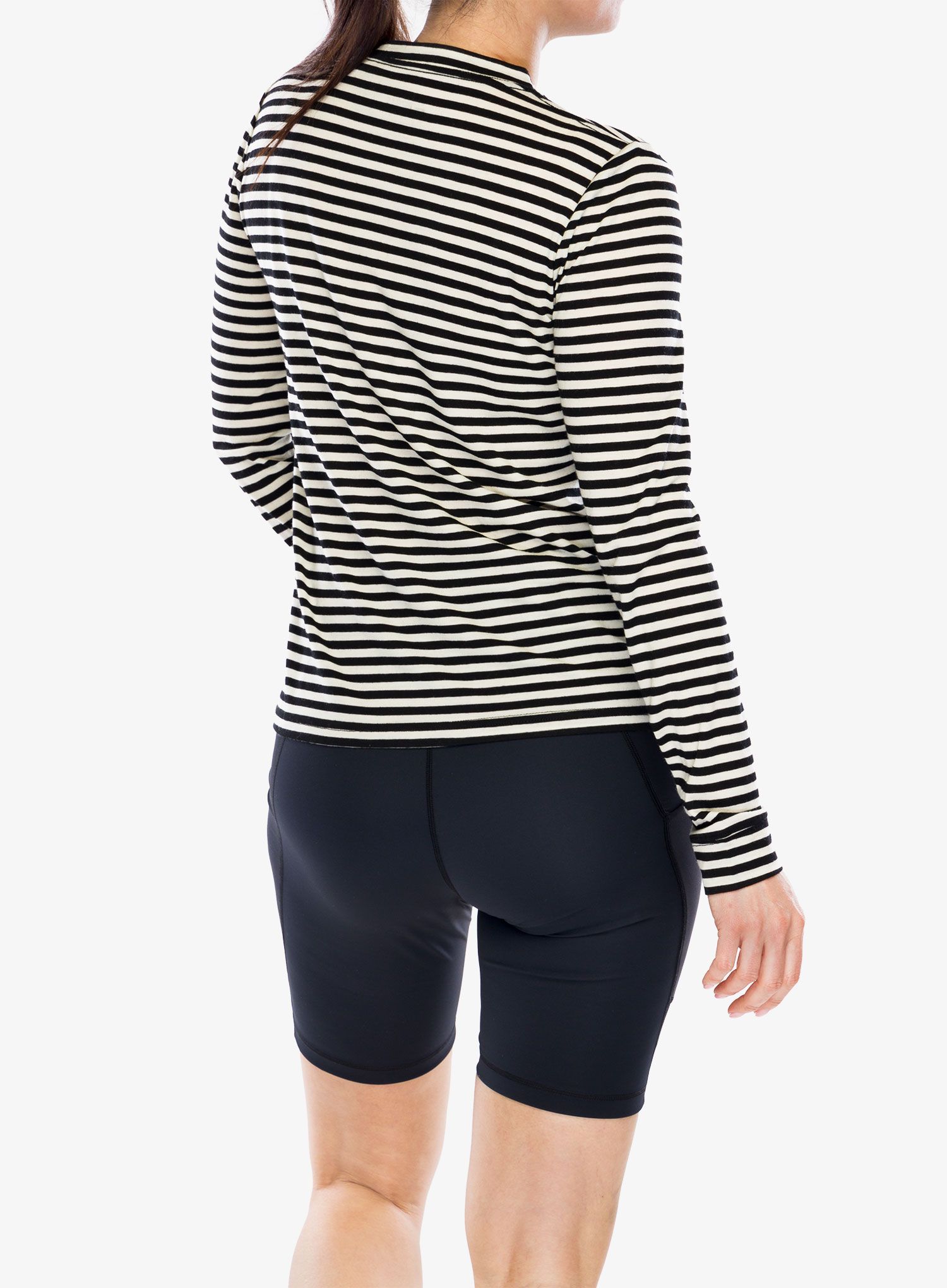 Ženska jopica Mons Royale Icon Relaxed LS - MR stripe