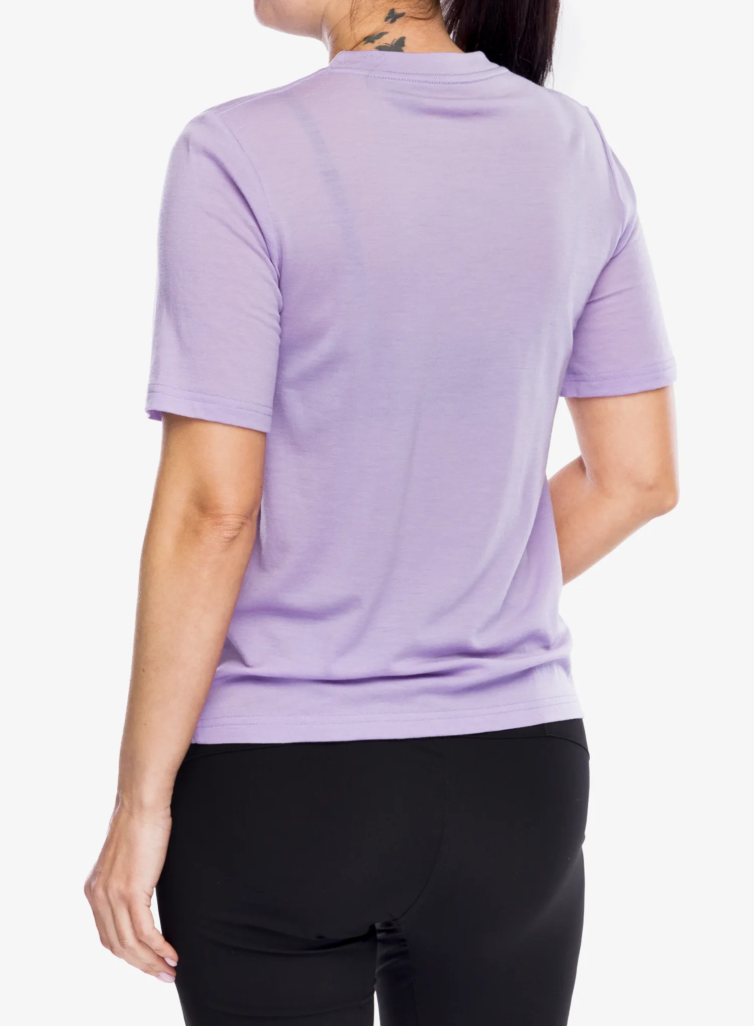 Ženska merino majica Mons Royale Icon Relaxed Tee - lupin