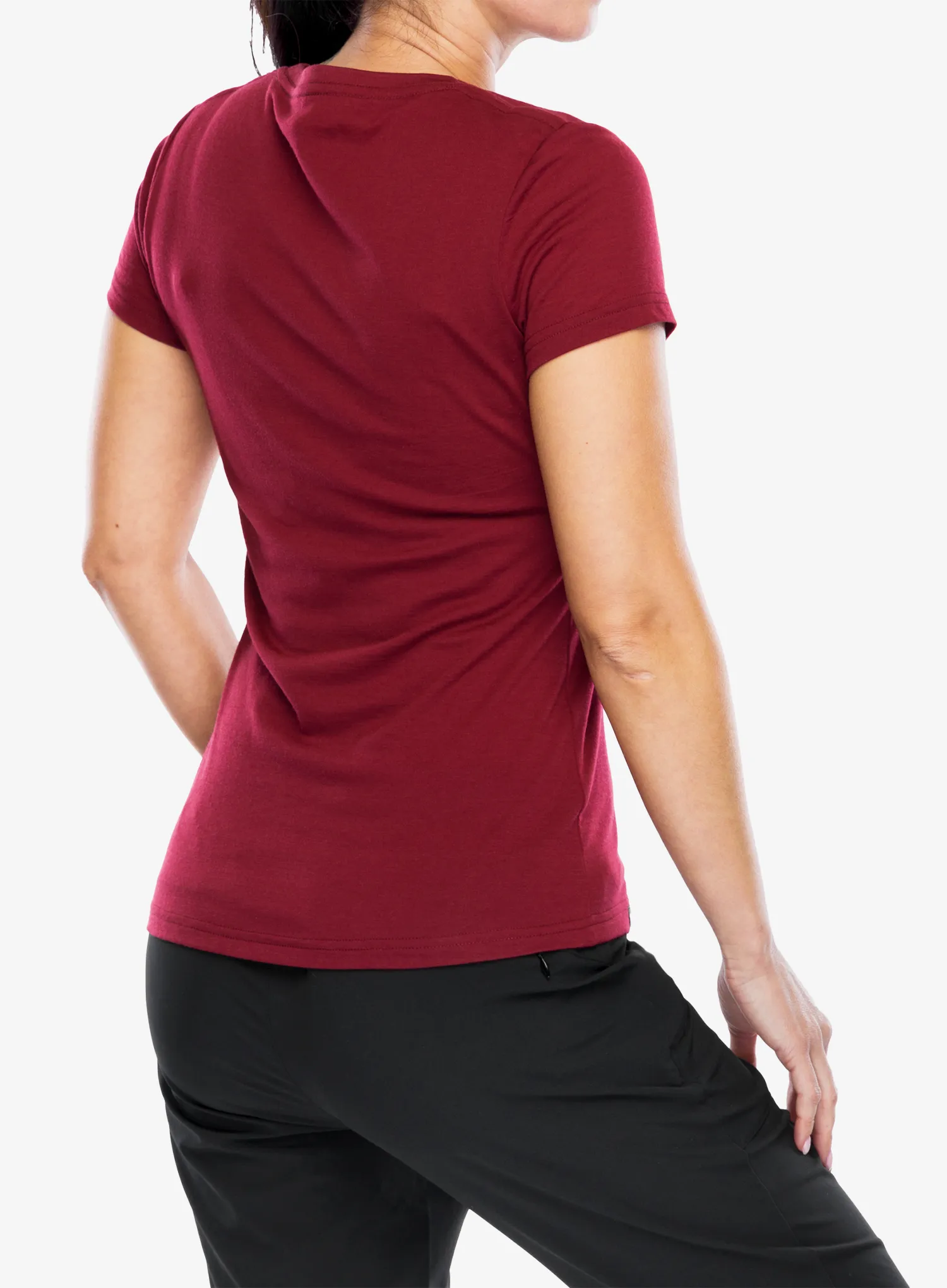 Ženska kolesarska majica Mons Royale Icon Tee - cherry