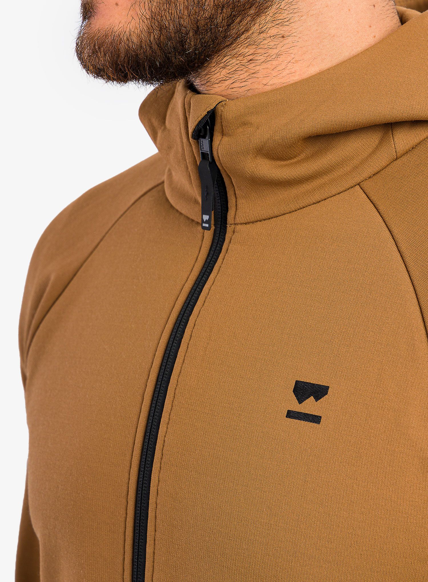 Jopica s kapuco Mons Royale Nevis Merino Fleece Hood - toffee