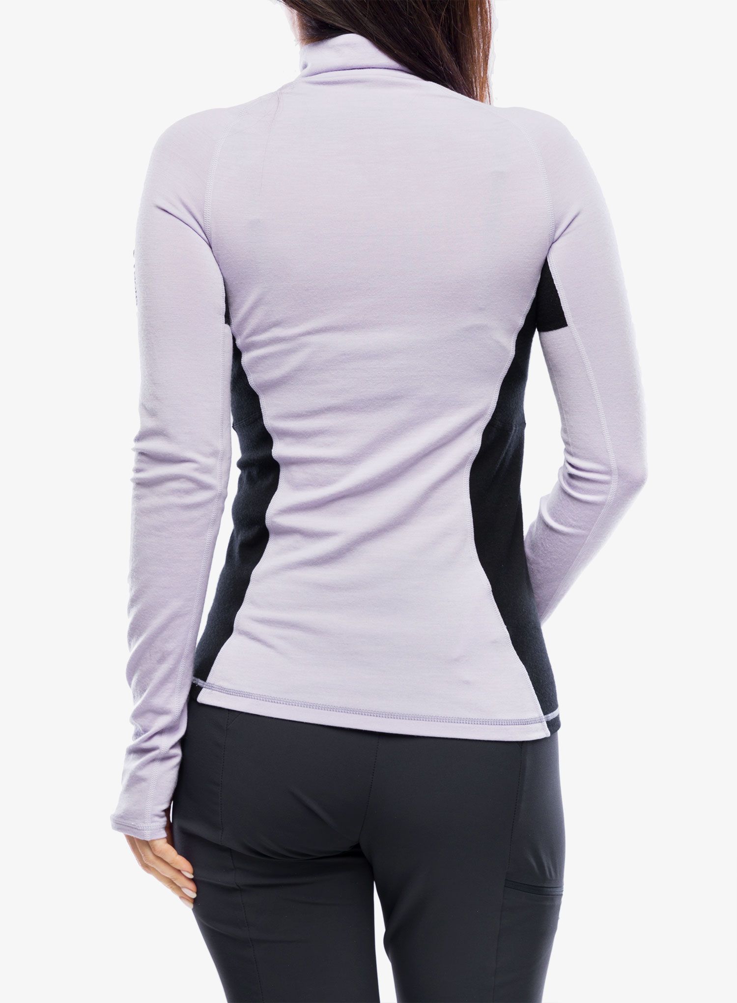 Ženska termo flis jopa Mons Royale Olympus Half Zip - thistle cloud