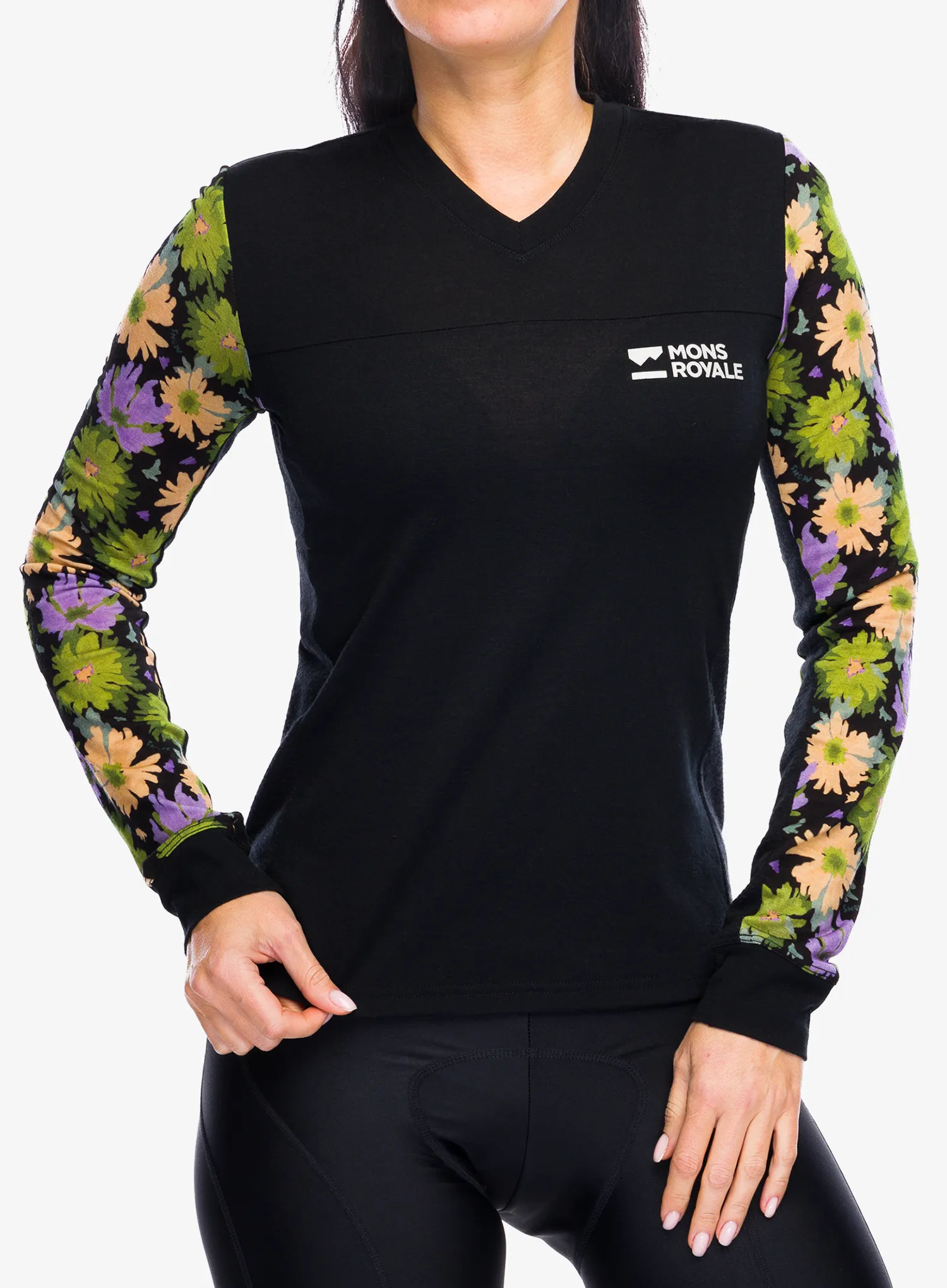 Ženska kolesarska jopa Mons Royale Redwood Enduro VLS - alpine bloom/black