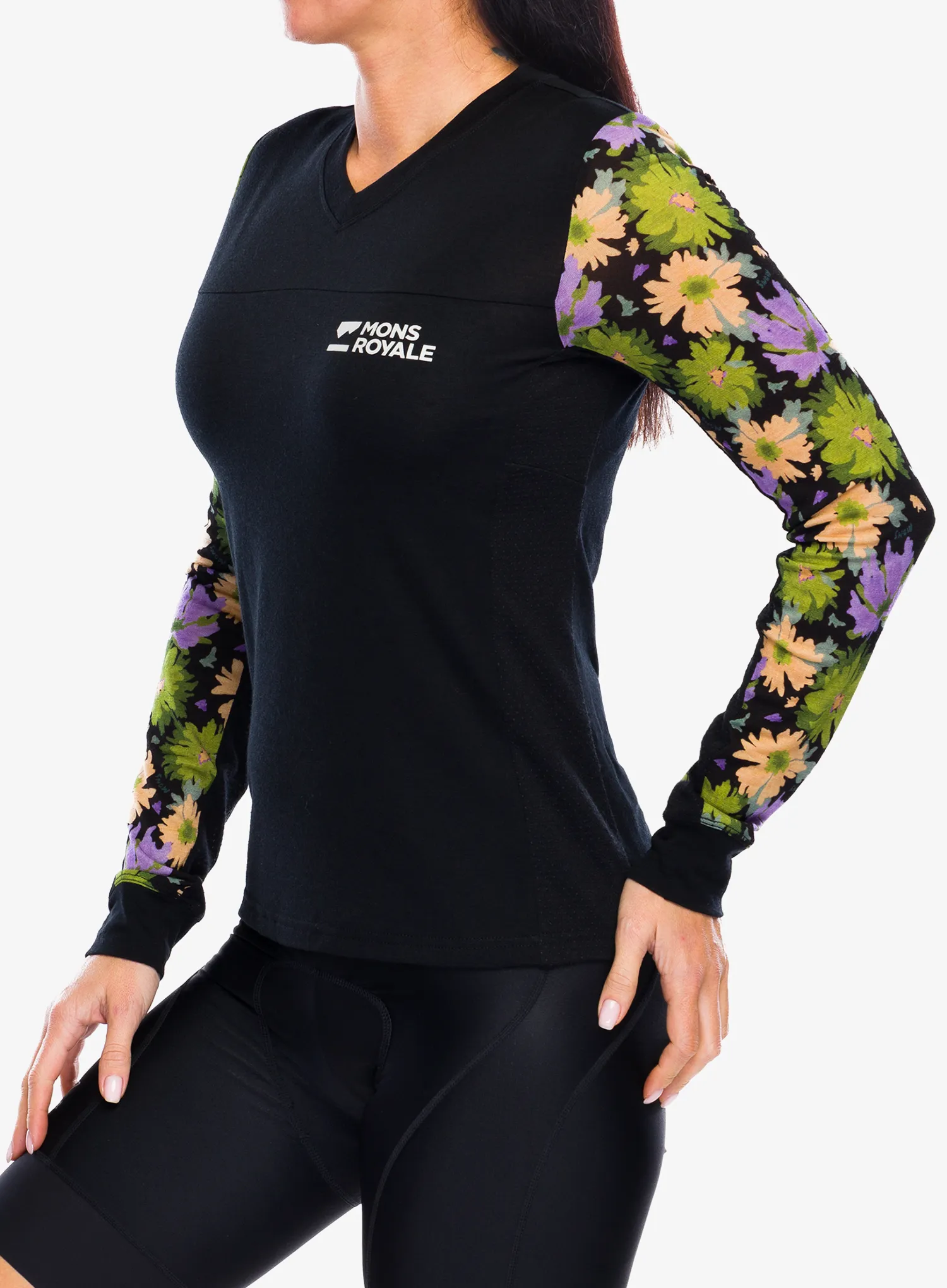 Ženska kolesarska jopa Mons Royale Redwood Enduro VLS - alpine bloom/black