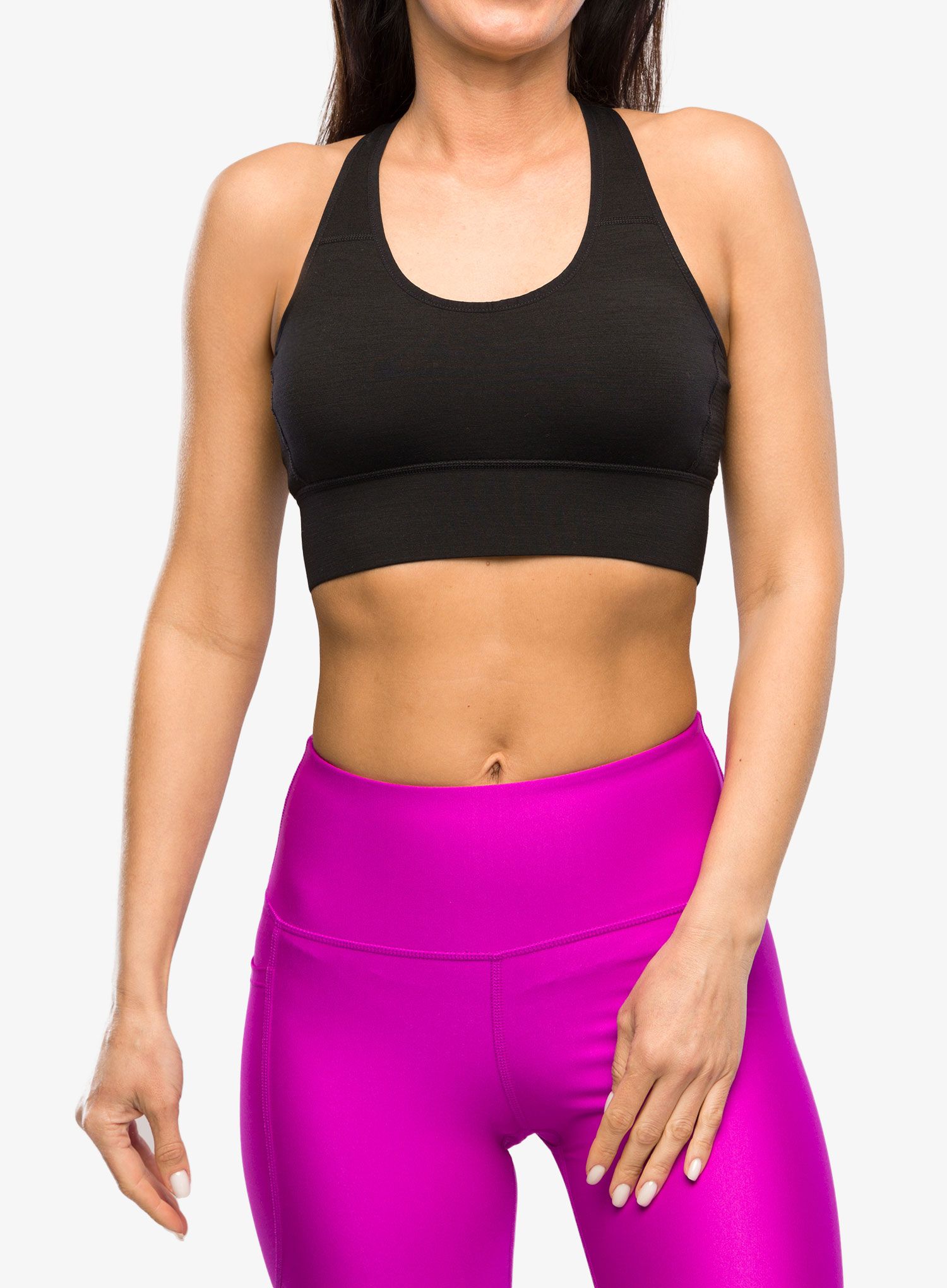 Športni nedrček Mons Royale Stratos Merino Shift Sports Bra - black