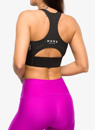 Športni nedrček Mons Royale Stratos Merino Shift Sports Bra - black