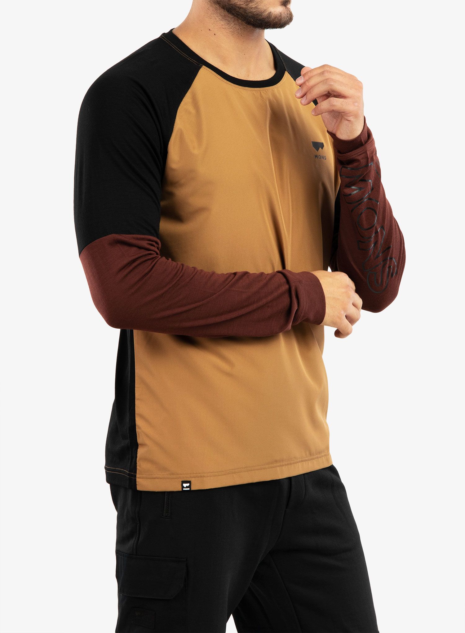 Kolesarska jopa Mons Royale Tarn Merino Shift Wind Jersey - slow bake