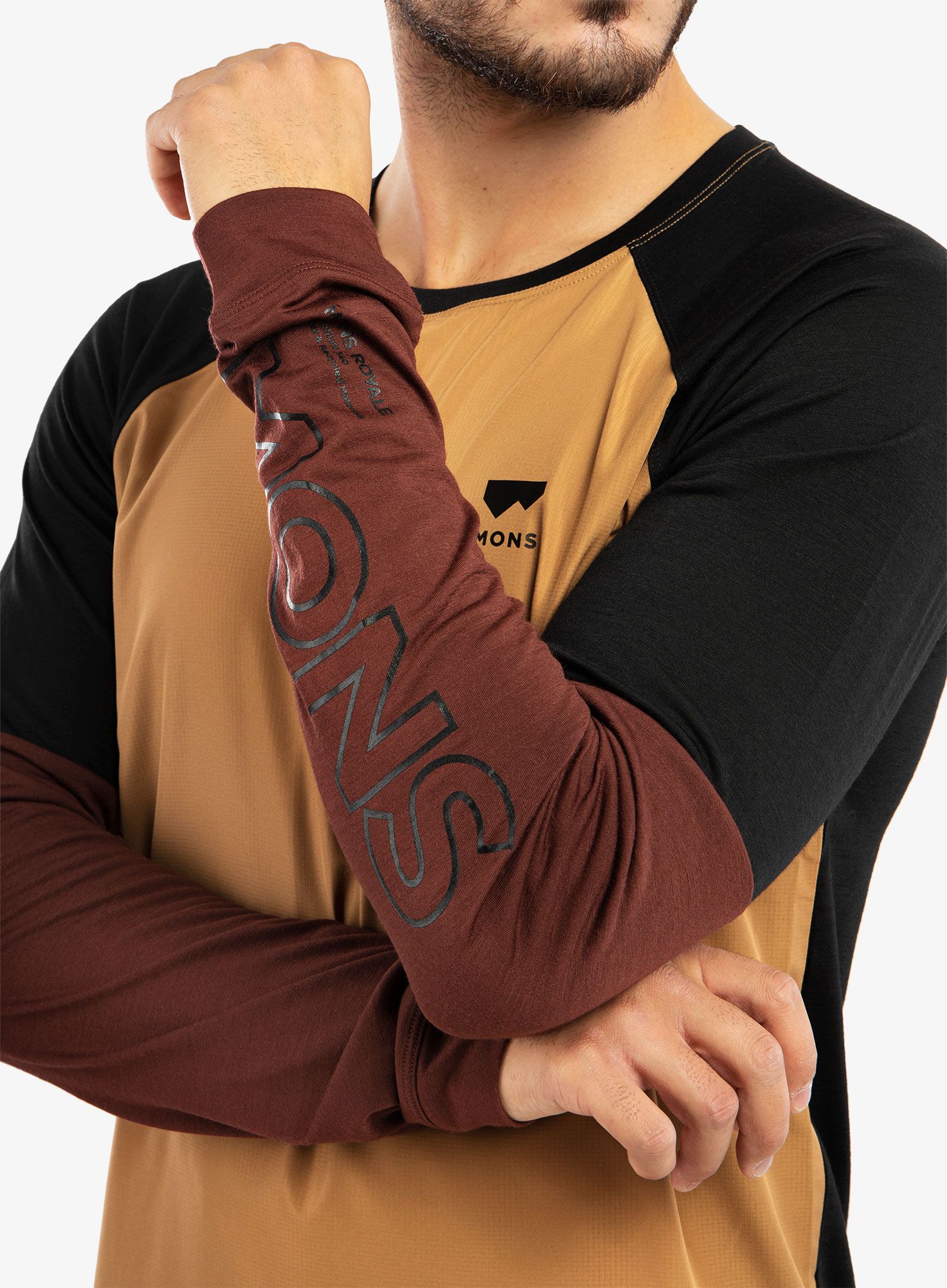 Kolesarska jopa Mons Royale Tarn Merino Shift Wind Jersey - slow bake