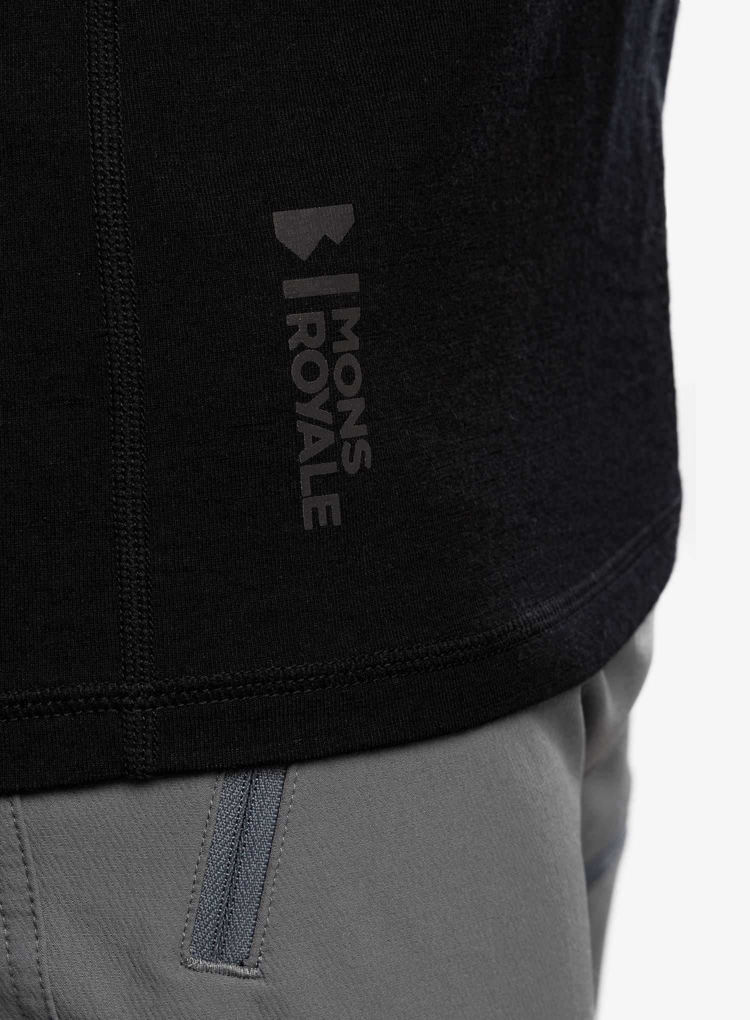 Termo flis jopa Mons Royale Temple Tech LS - black/undercover camo