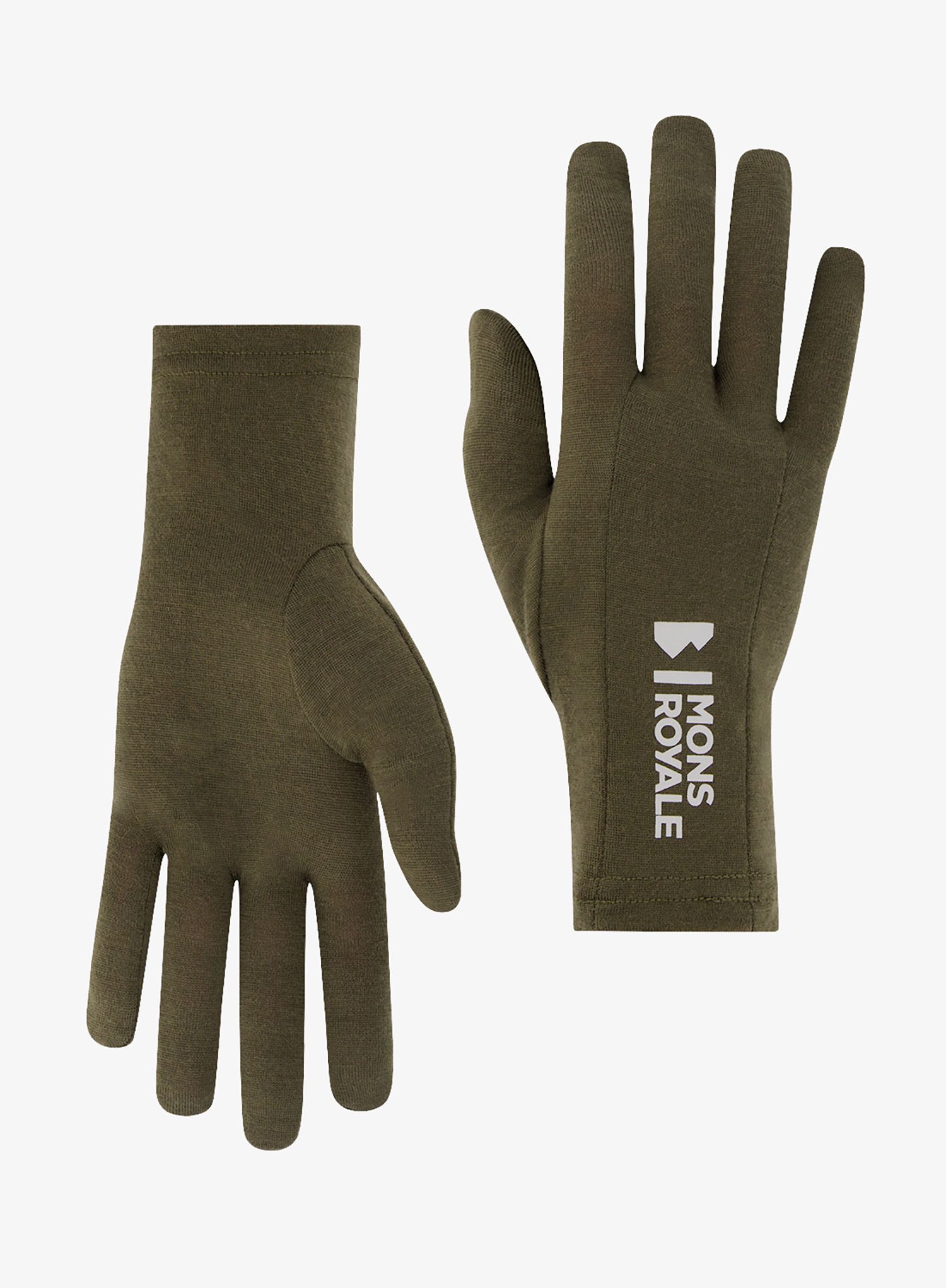 Rokavice Mons Royale Volta Merino Glove Liner - dark olive
