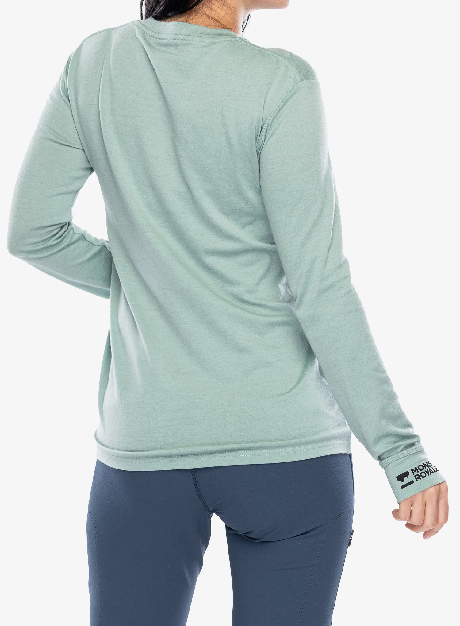 Ženski longsleeve Mons Royale Yotei BF LS - glacier/dew