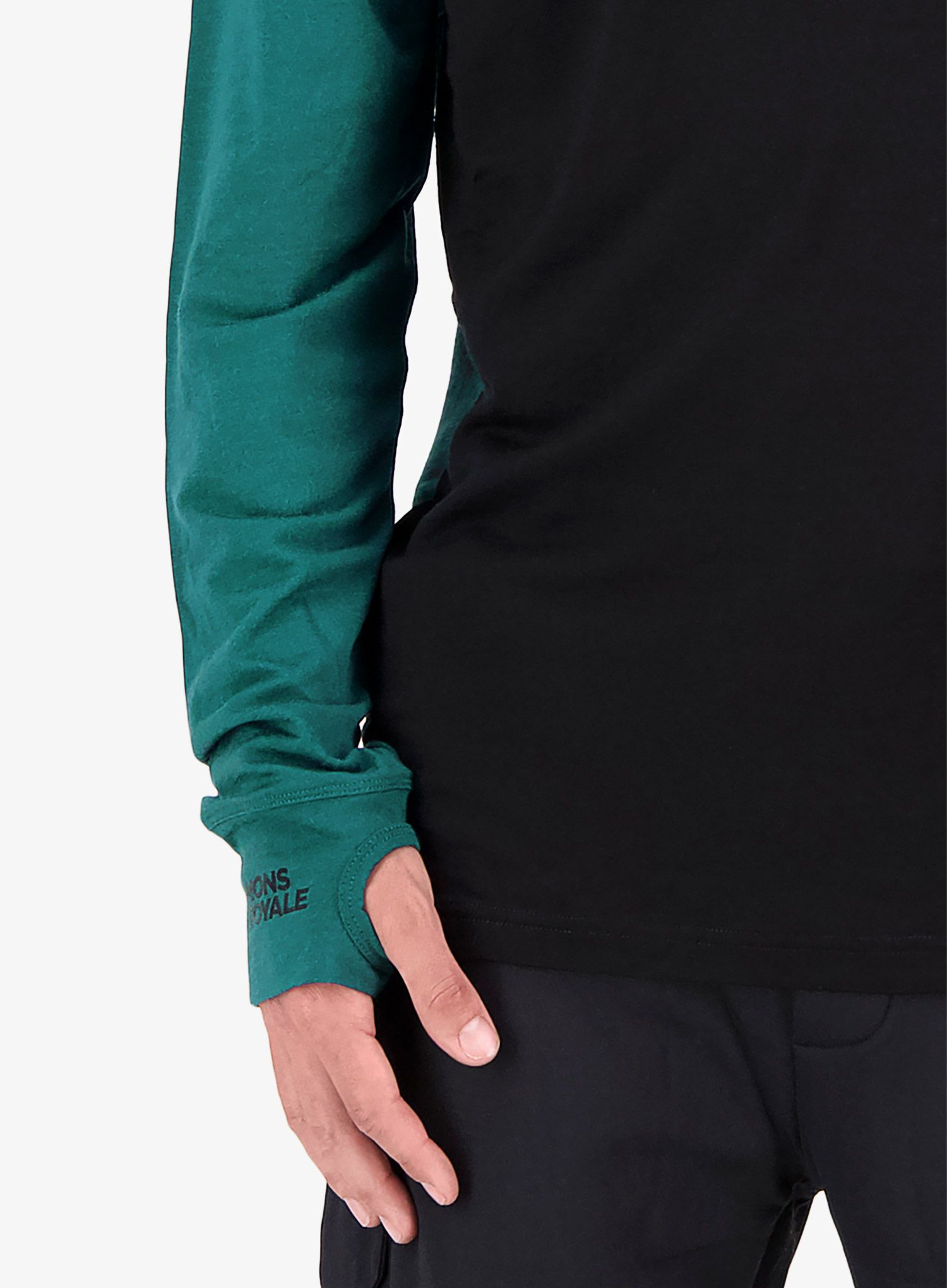 Majica z dolgimi rokavi Mons Royale Yotei LS - evergreen/black