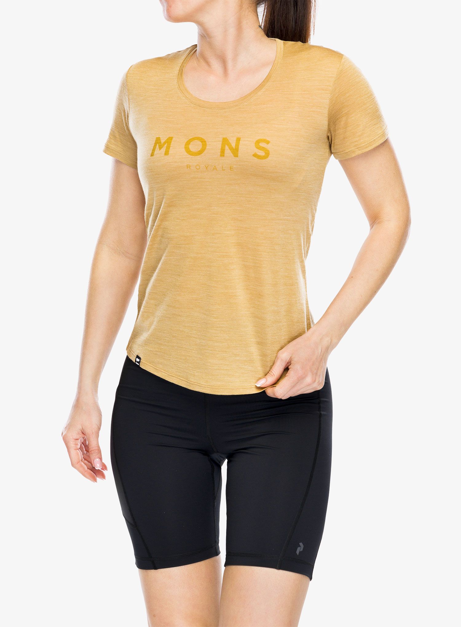 Ženska merino majica Mons Royale Zephyr Merino Cool Tee - smokey cumin