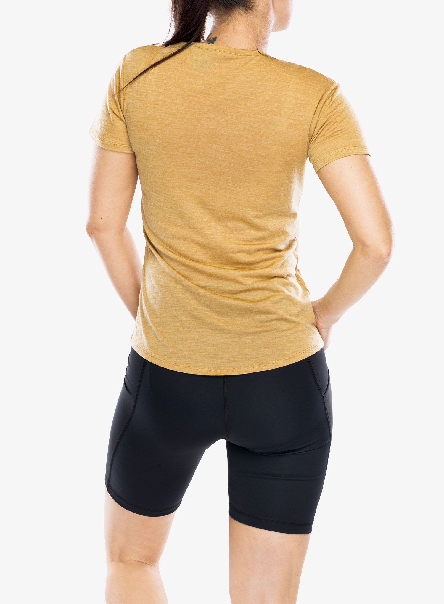 Ženska merino majica Mons Royale Zephyr Merino Cool Tee - smokey cumin