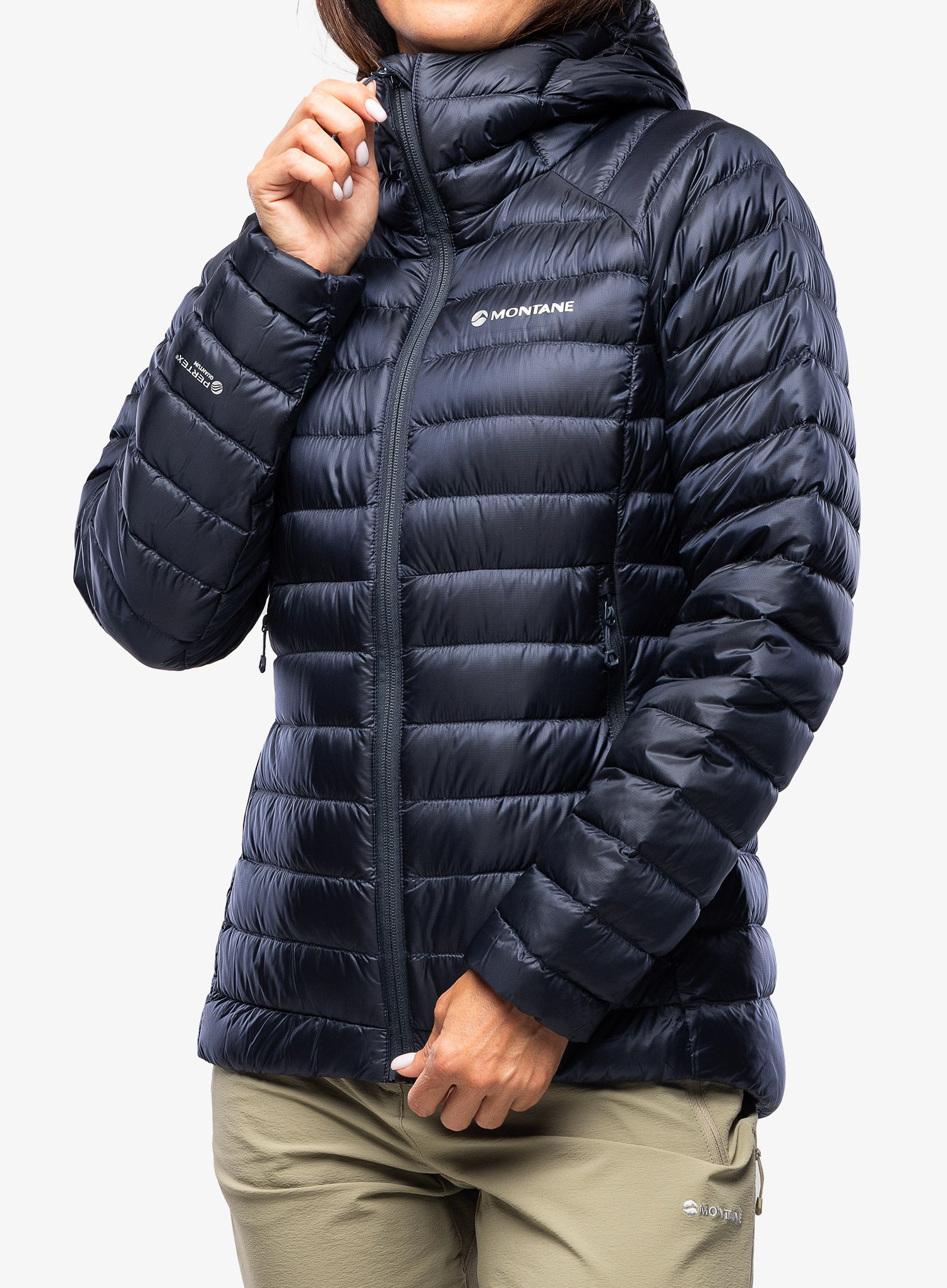 Ženska puhovka Montane Anti-Freeze Hoodie - eclipse blue