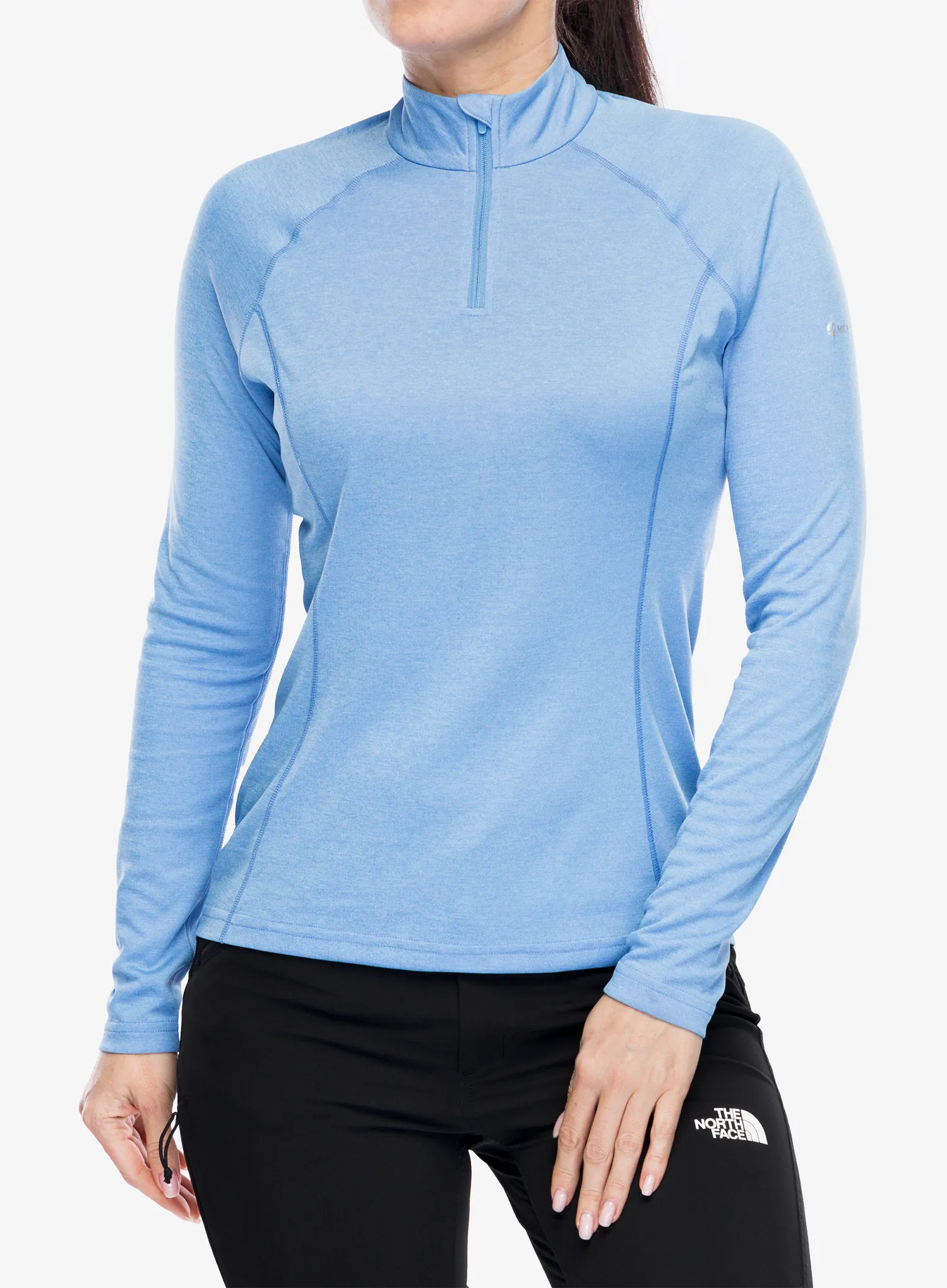 Ženska termo flis jopa Montane Dart Zip Neck - cornflower