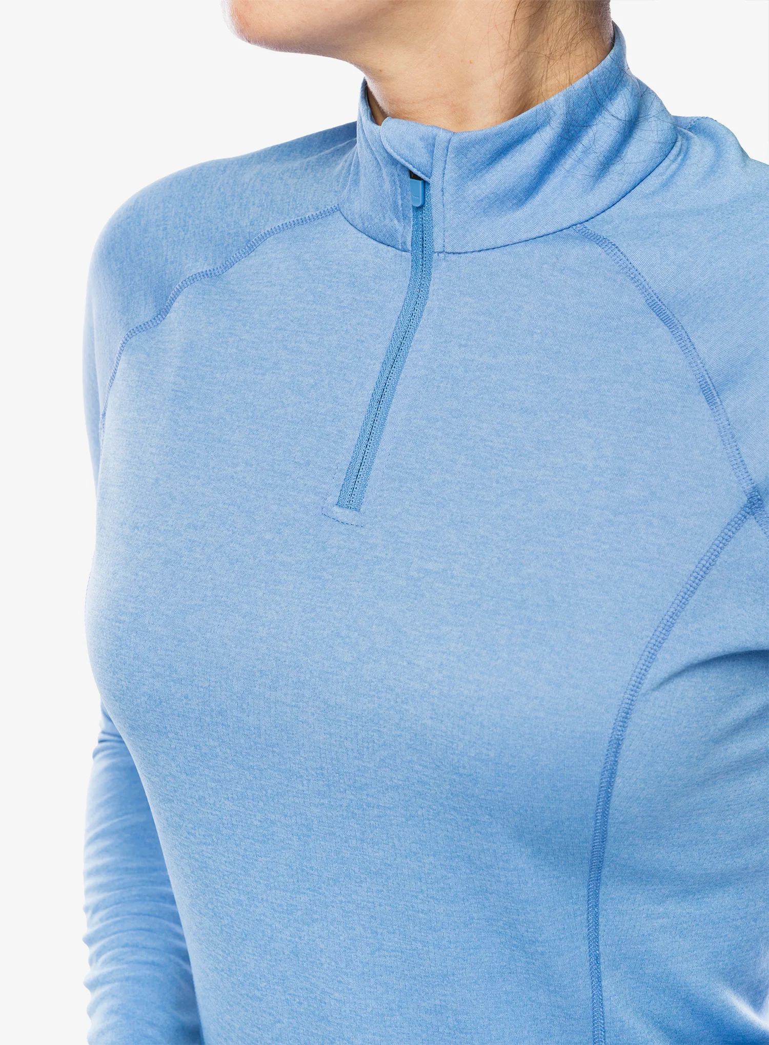 Ženska termo flis jopa Montane Dart Zip Neck - cornflower