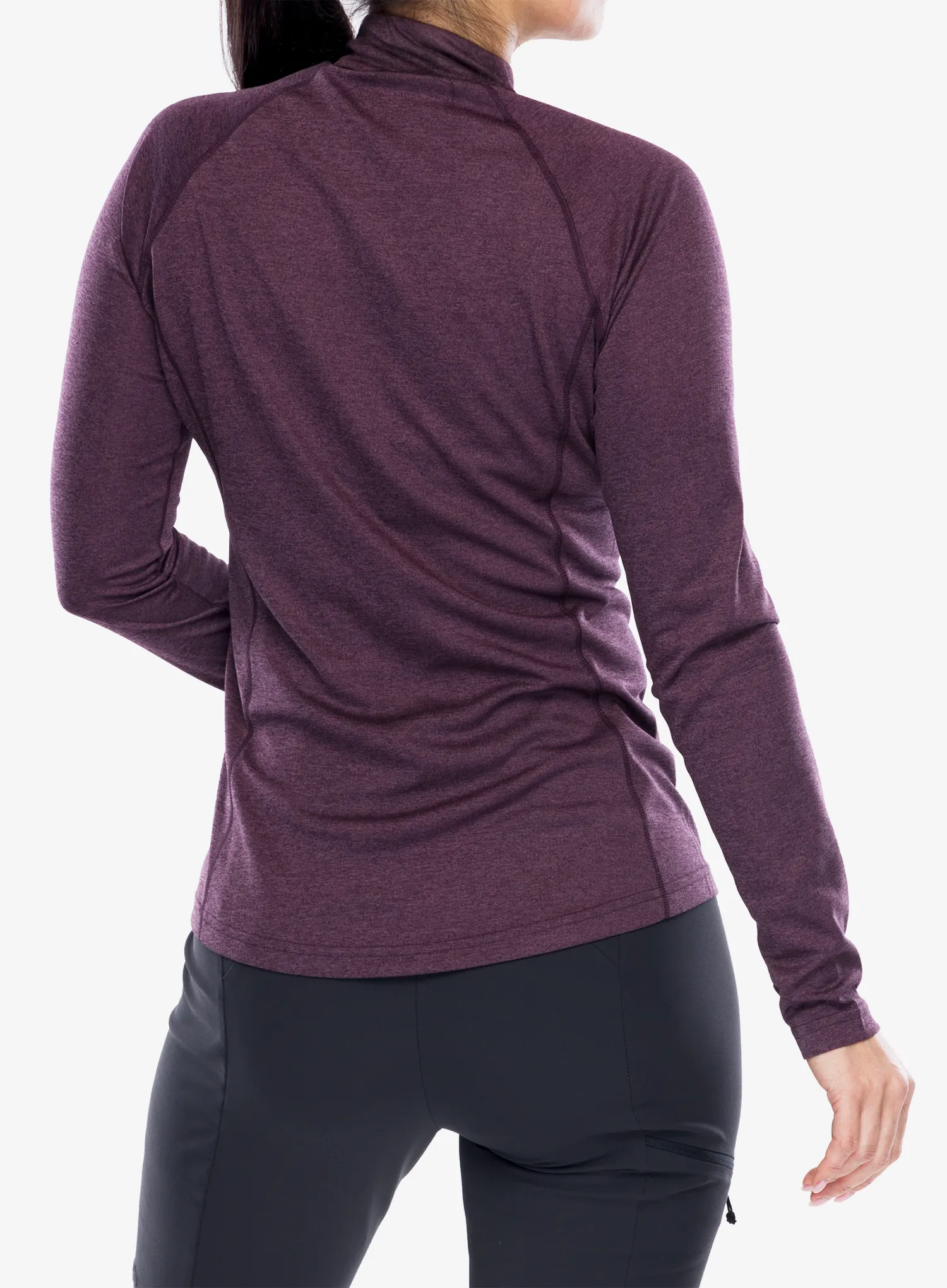 Ženska termo flis jopa Montane Dart Zip Neck - mulberry