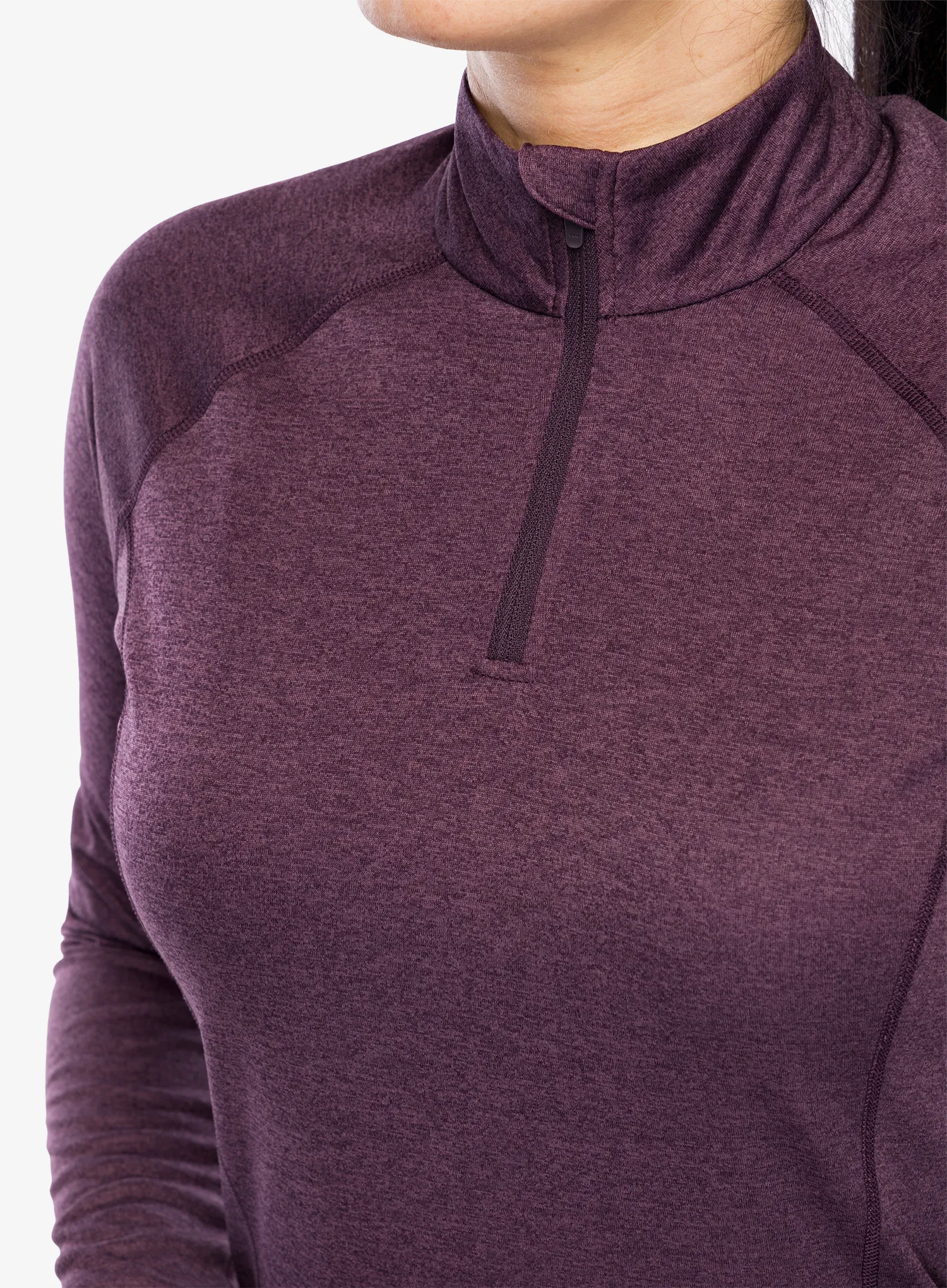 Ženska termo flis jopa Montane Dart Zip Neck - mulberry
