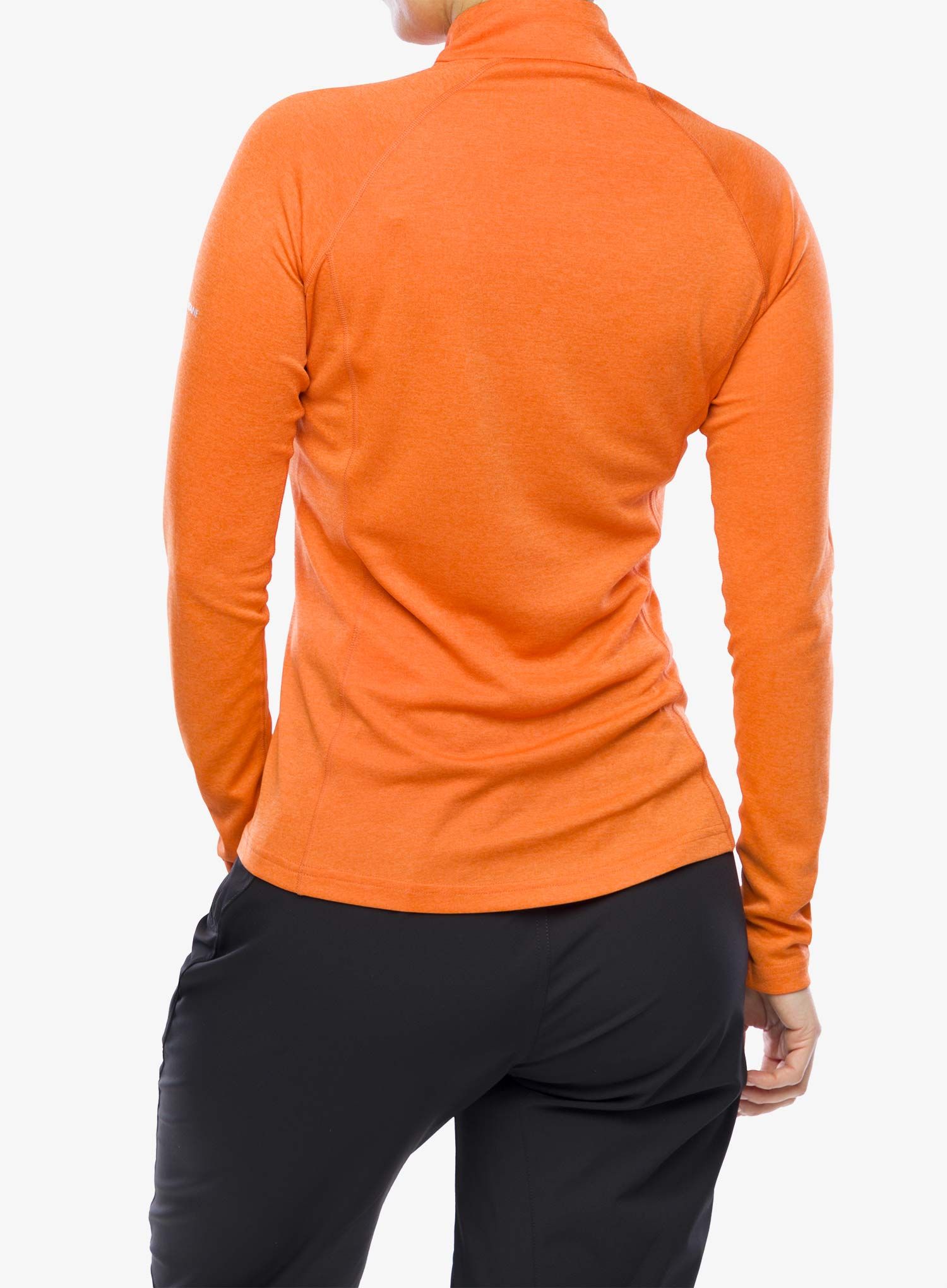 Ženska termo flis jopa Montane Dart Zip Neck - tigerlily