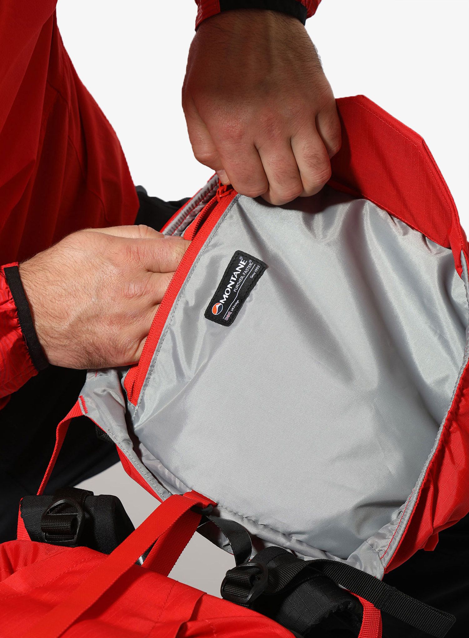 Alpinistični nahrbtnik Montane Fast Alpine 40 - flag red