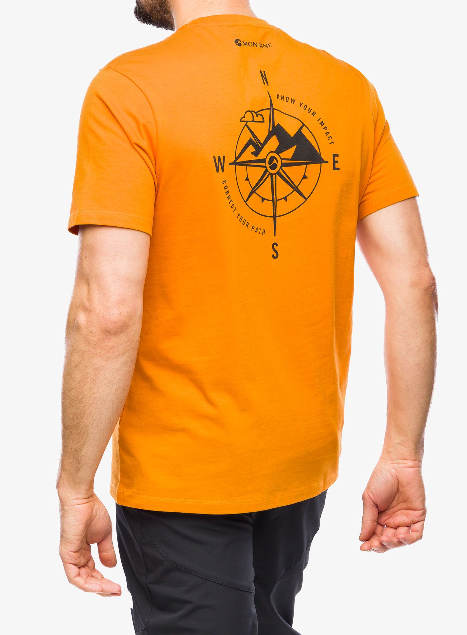 Bombažna majica Montane Impact Compass Tee - flame orange