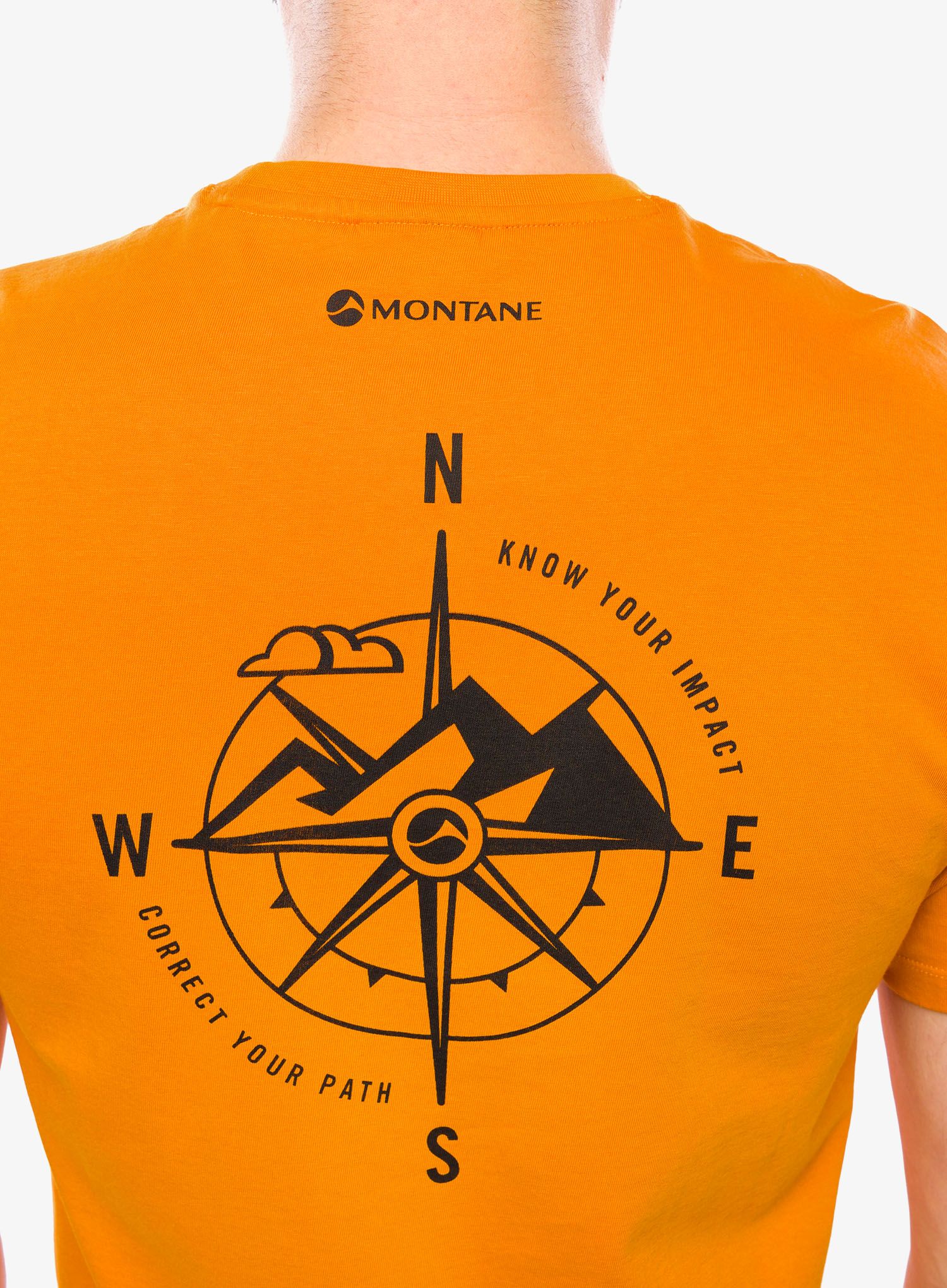 Bombažna majica Montane Impact Compass Tee - flame orange