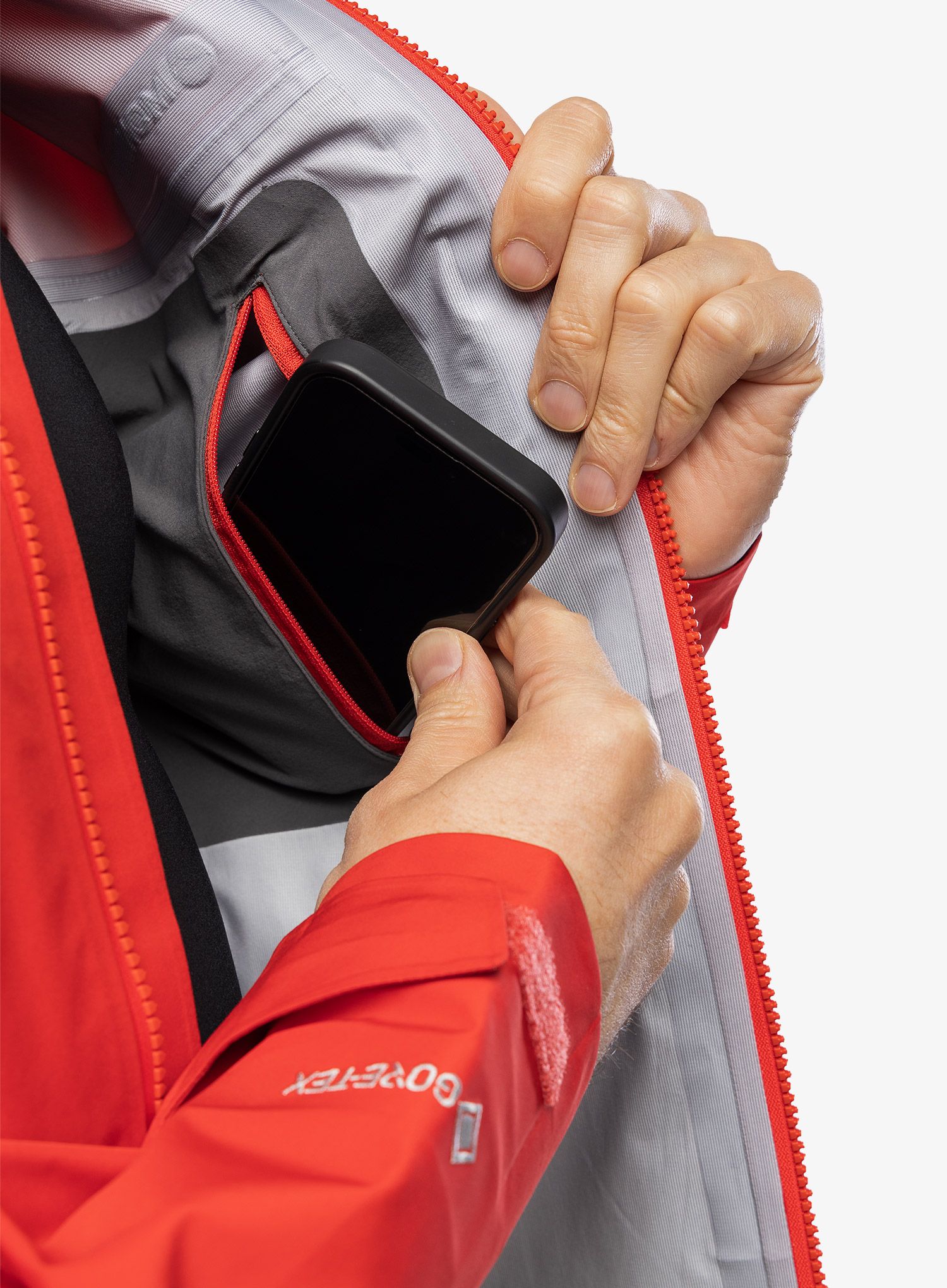 GORE-TEX jakna Montane Phase Jacket - adrenaline red