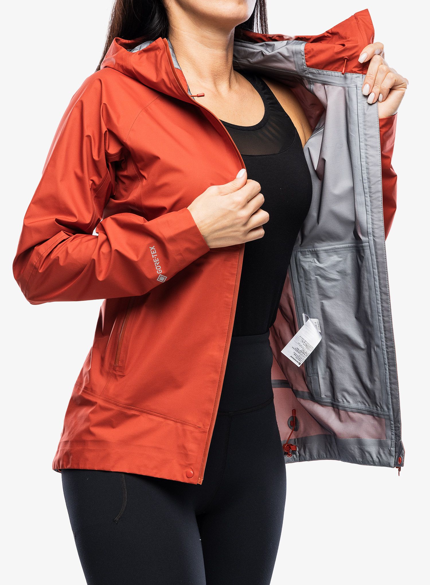 Ženska hardshell jakna Montane Phase Nano Jacket - saffron red