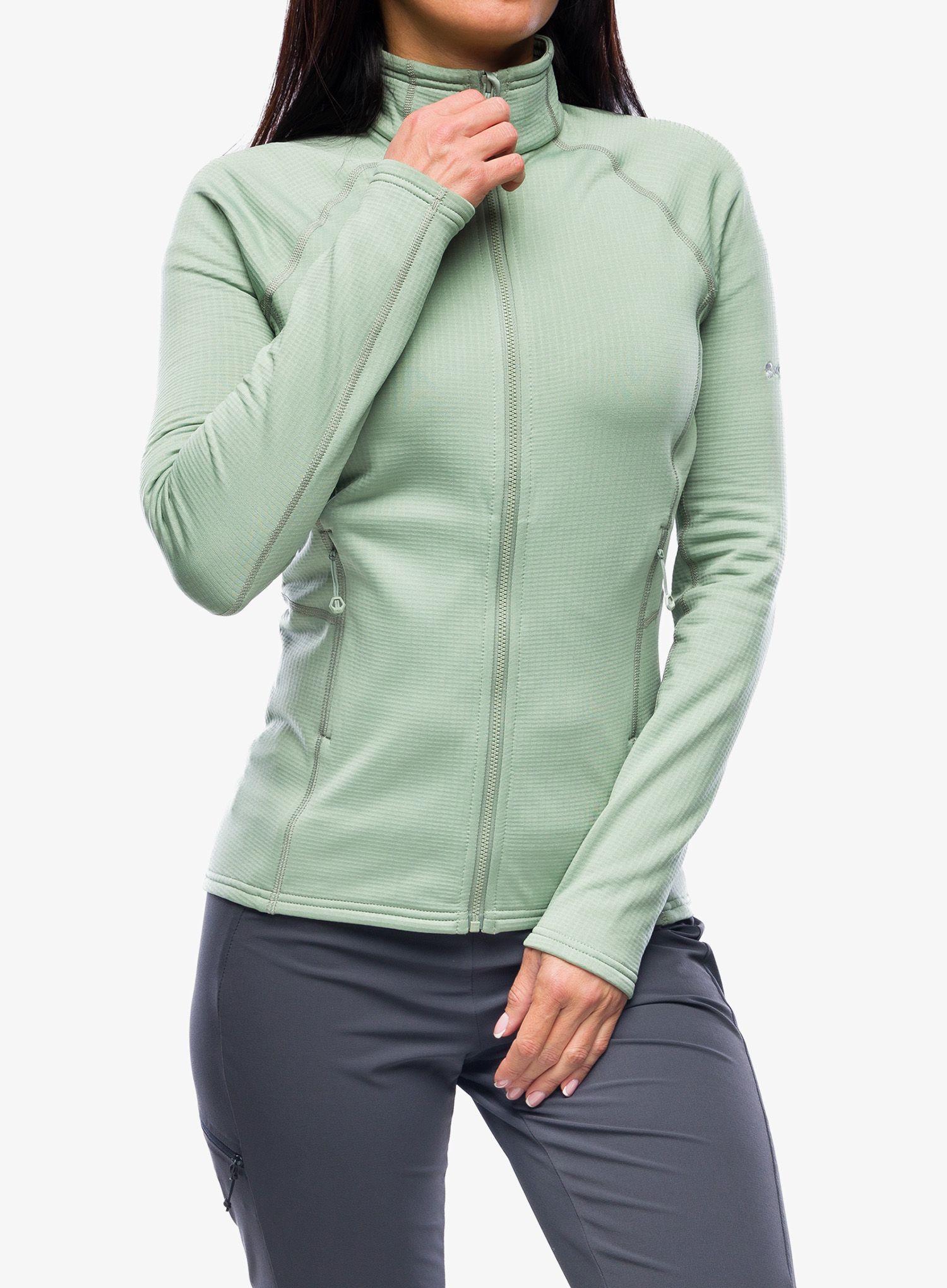 Ženska jopica z zadrgo Montane Protium Jacket - pale sage