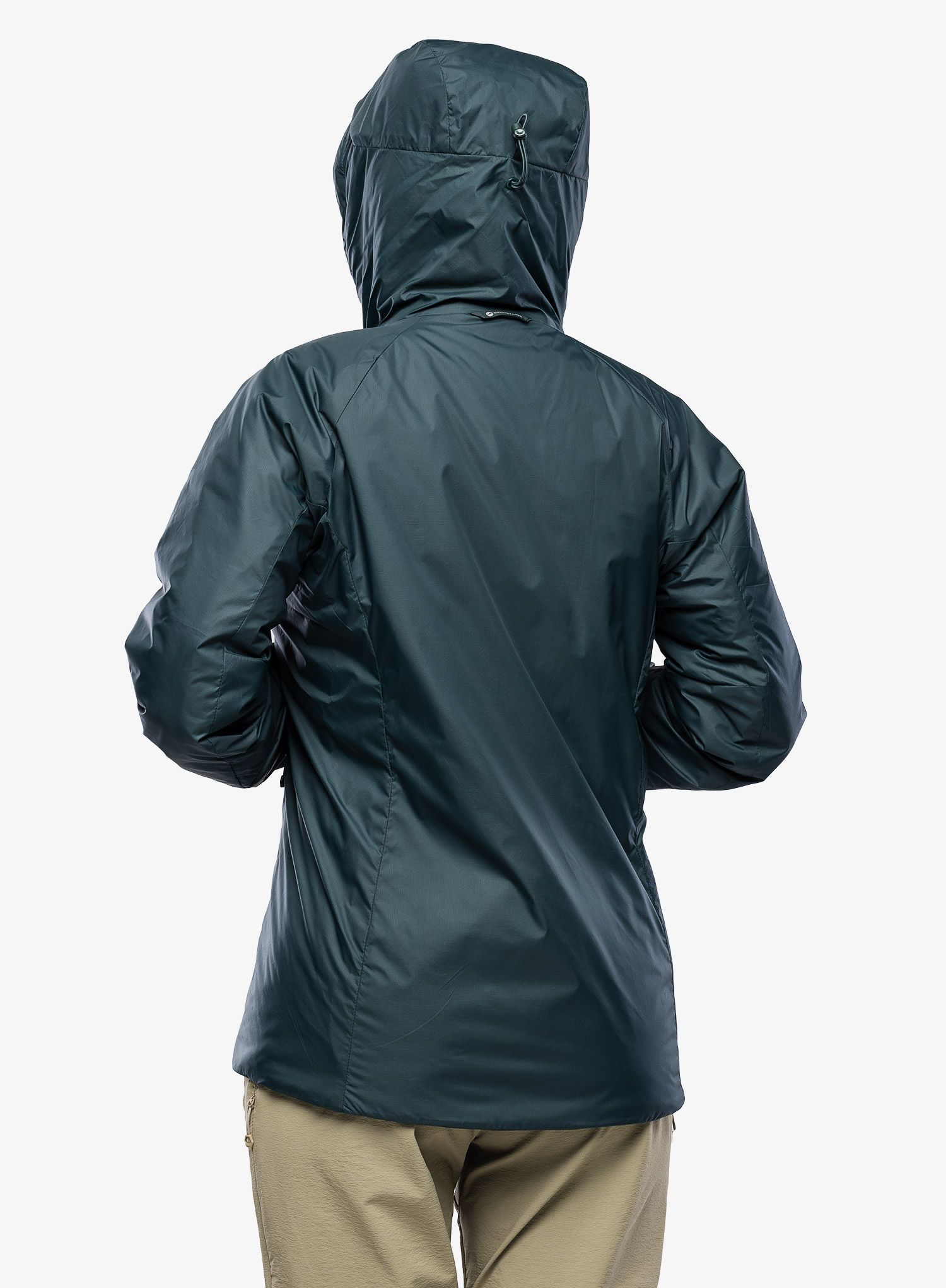 Ženska sintetična jakna Montane Respond Hoodie - deep forest