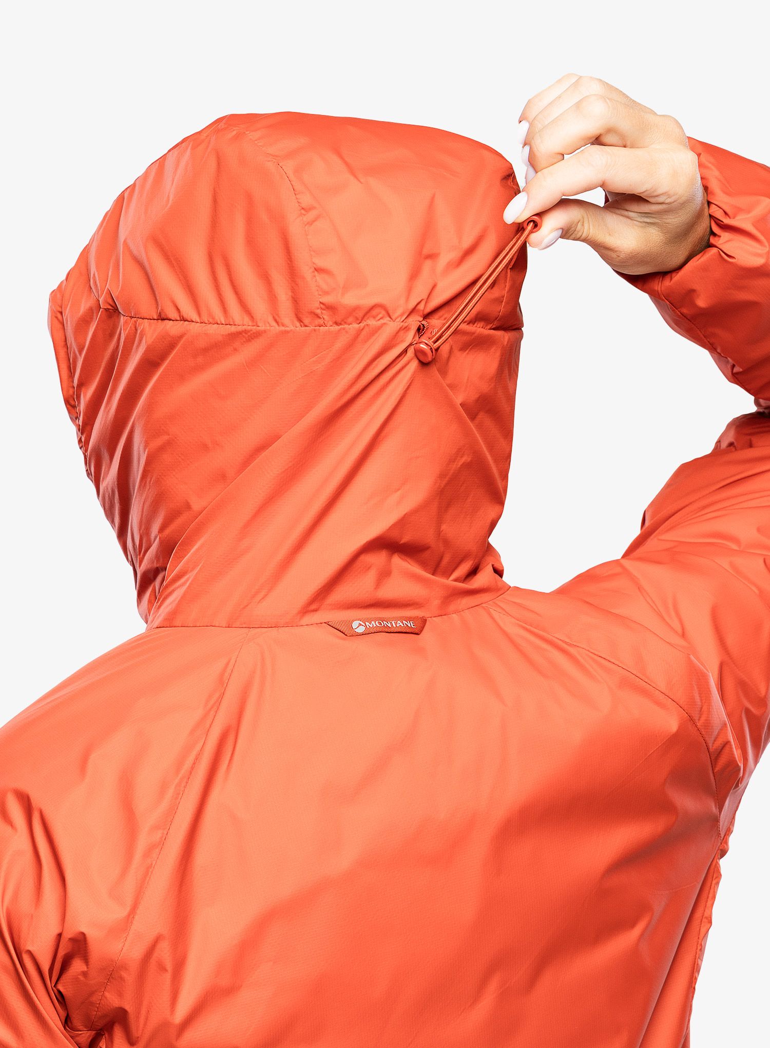 Ženska sintetična jakna Montane Respond Hoodie - saffron red