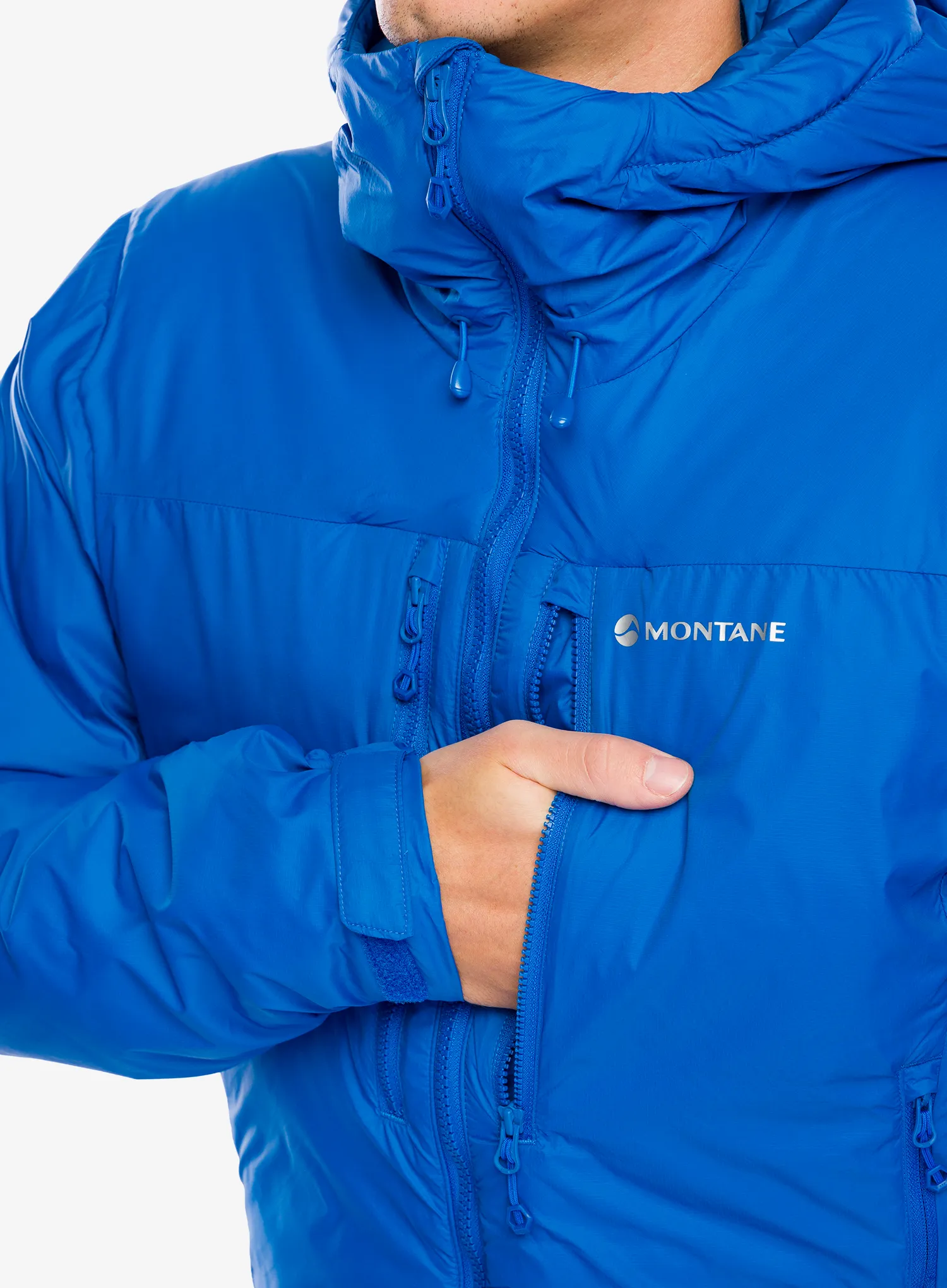 Sintetična jakna Montane Respond XT Hoodie - neptune blue