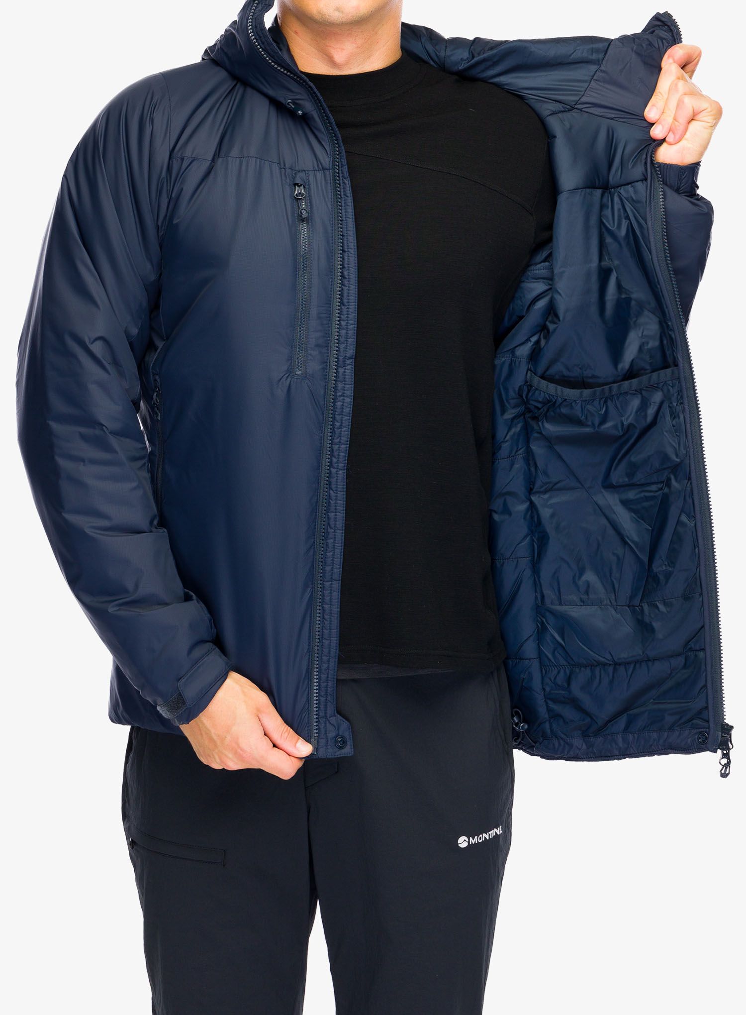 Sintetična jakna Montane Respond XT Hoodie - eclipse blue